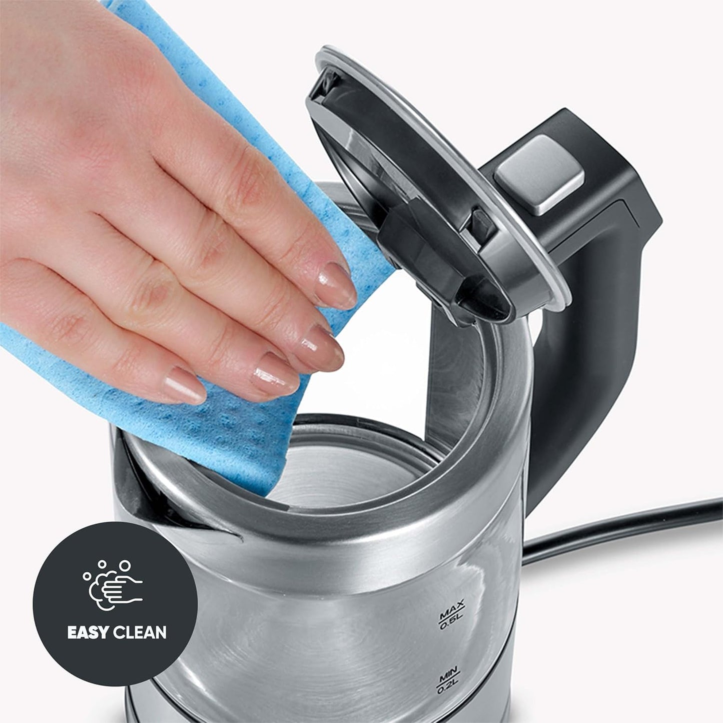 Digitaler Mini-Wasserkocher mit Temperaturauswahl, 0,5 L - Einstellbare Temperatur