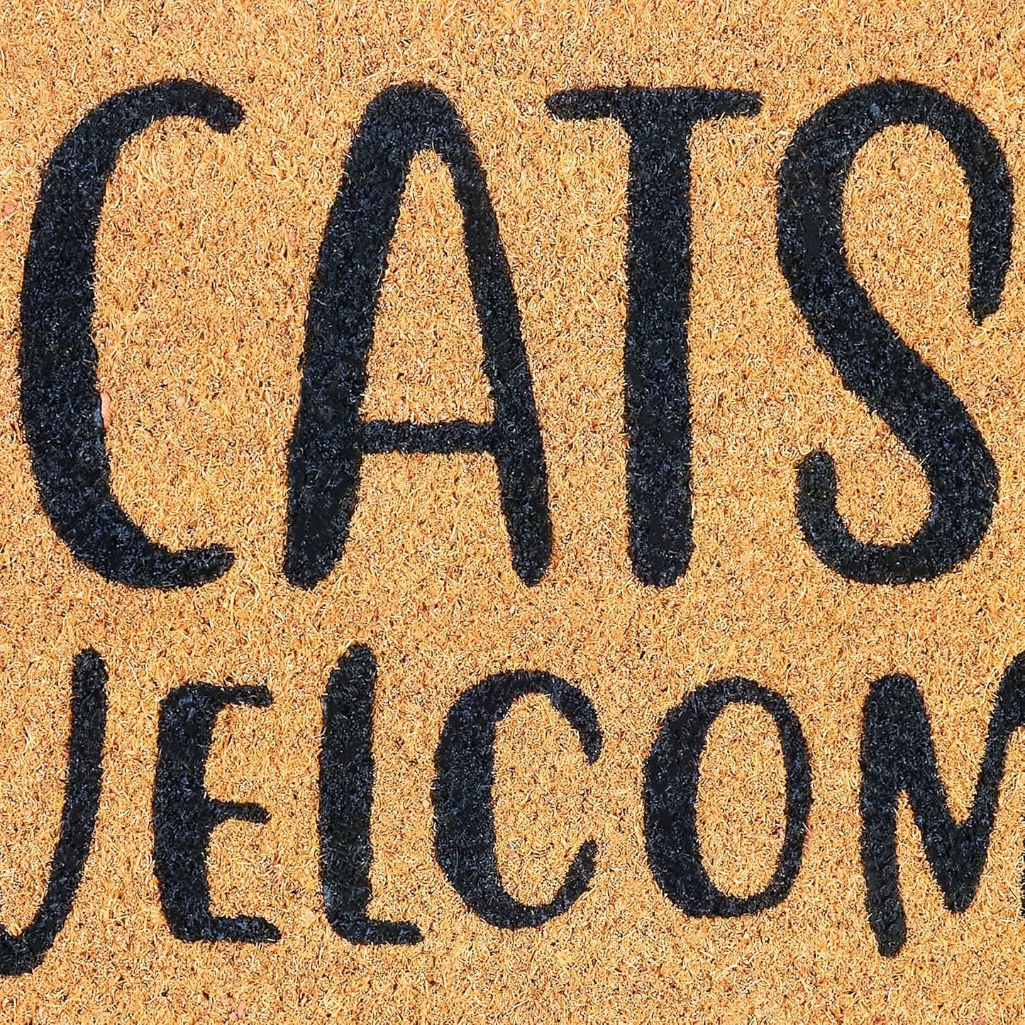 Antirutsch Fussmatte, Cats Welcome - People Tolerated
