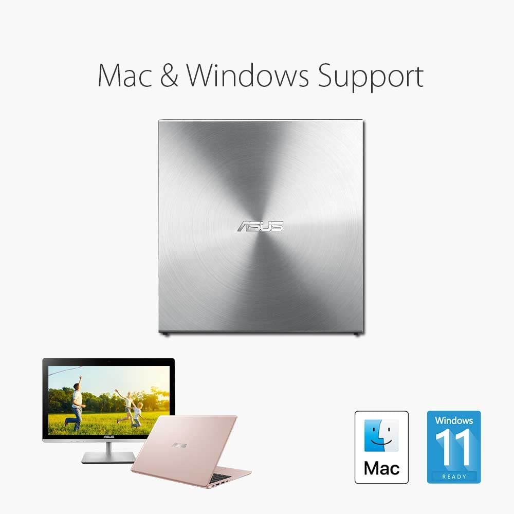 SDRW-08U5S-U, externer DVD-Brenner, silber