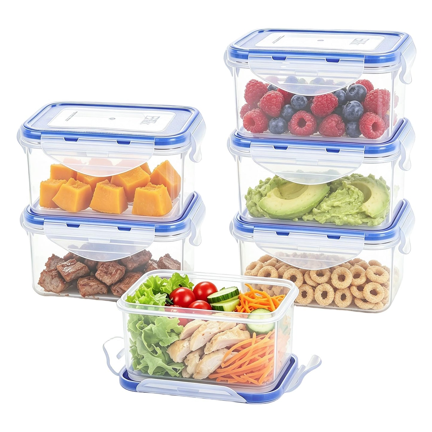 6er-Set Frischhaltedosen, 500ML*6