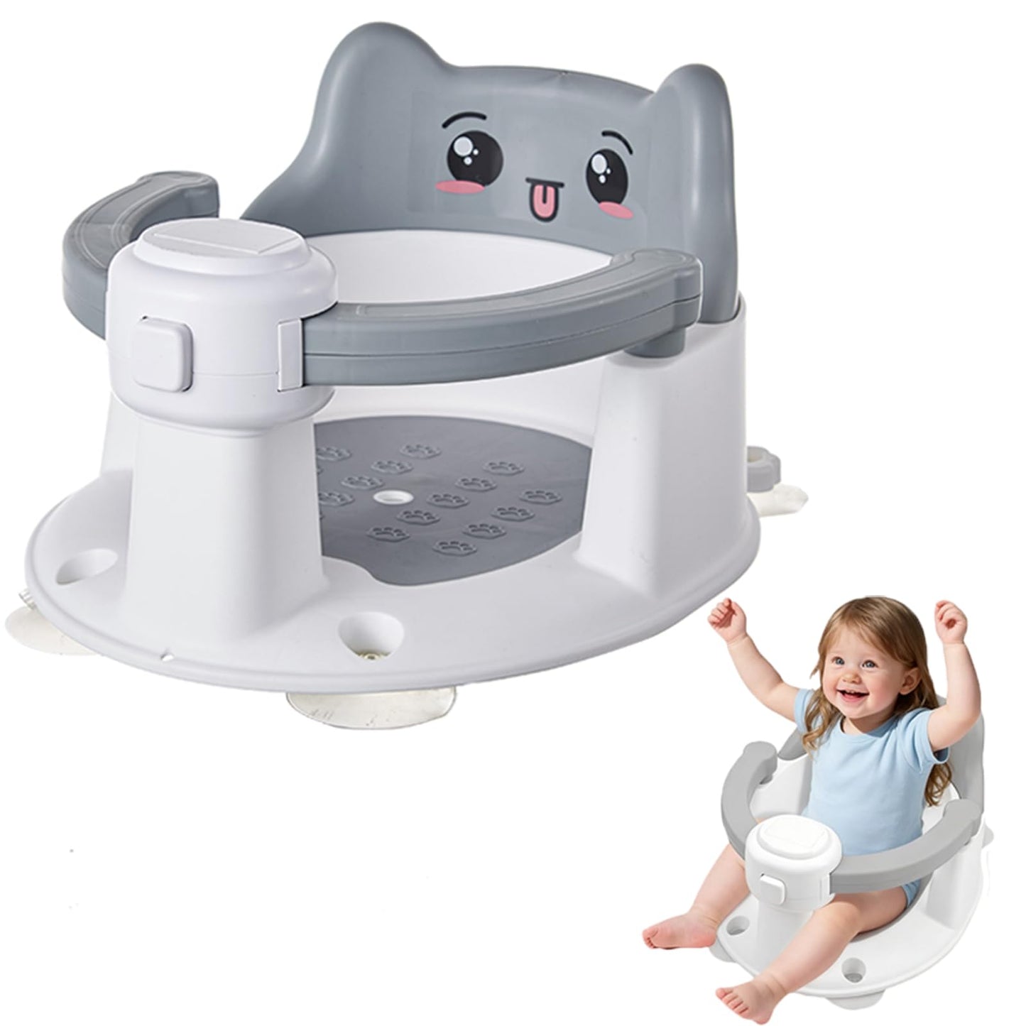 Baby-Badewannensitz mit rutschfesten Saugnäpfen