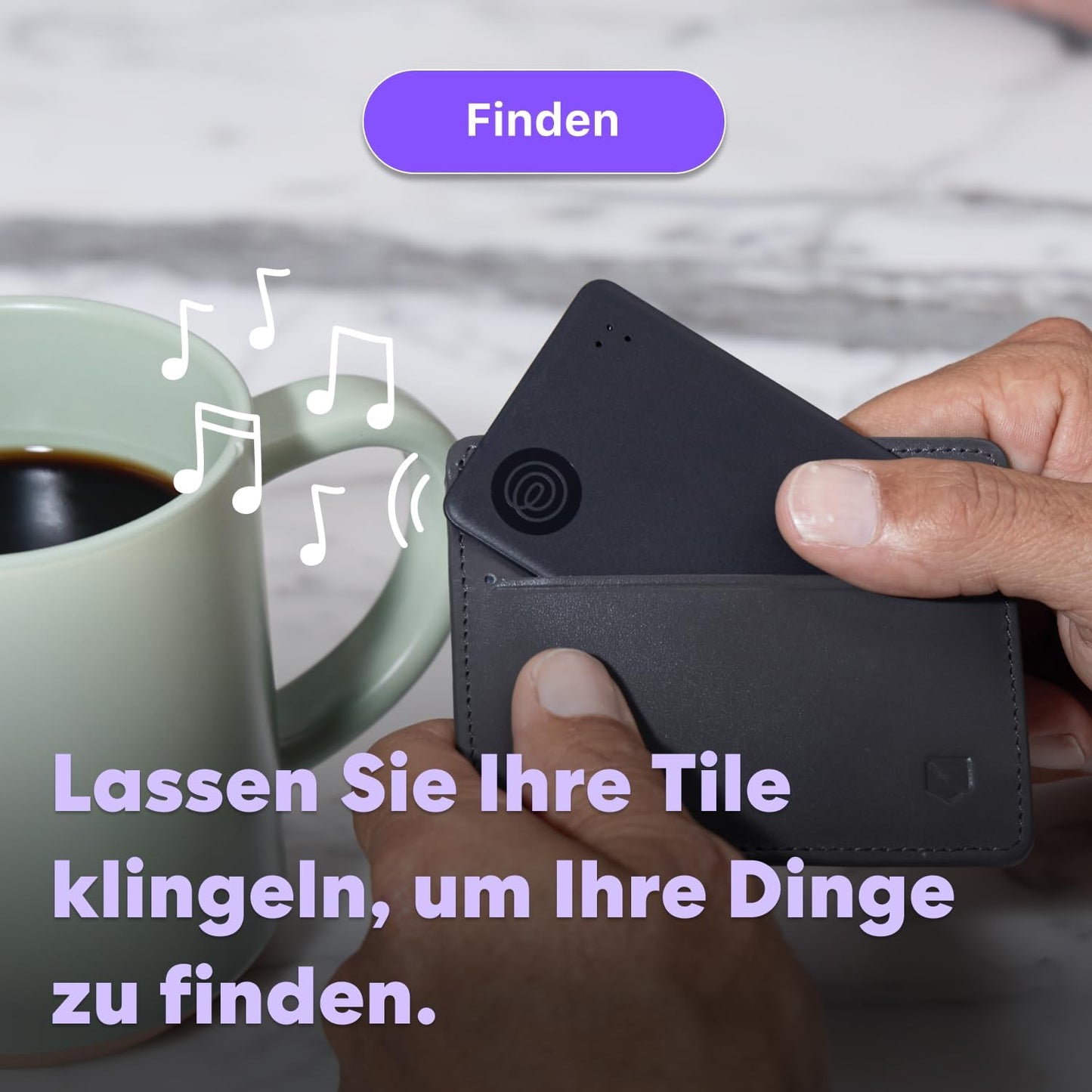 Slim - Bluetooth-Tracker, Slim Schwarz, 1er-Pack