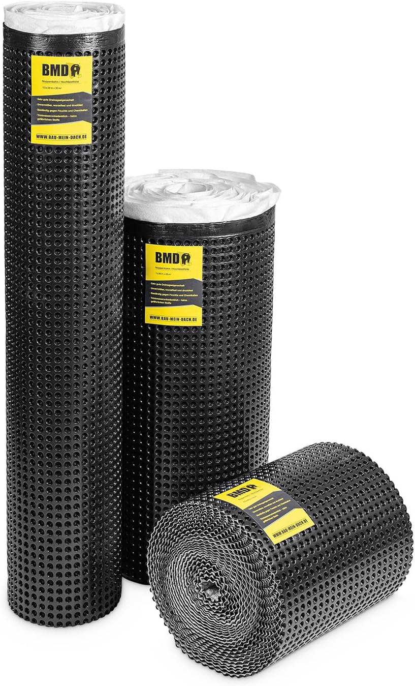 Baudrainage für den Grundmauerschutz, 0,5m x 20m