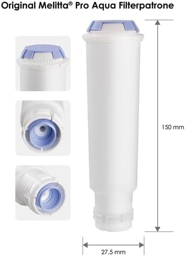 Filterpatronen Pro Aqua Set (3 Stück) für Kaffeeautomaten, New