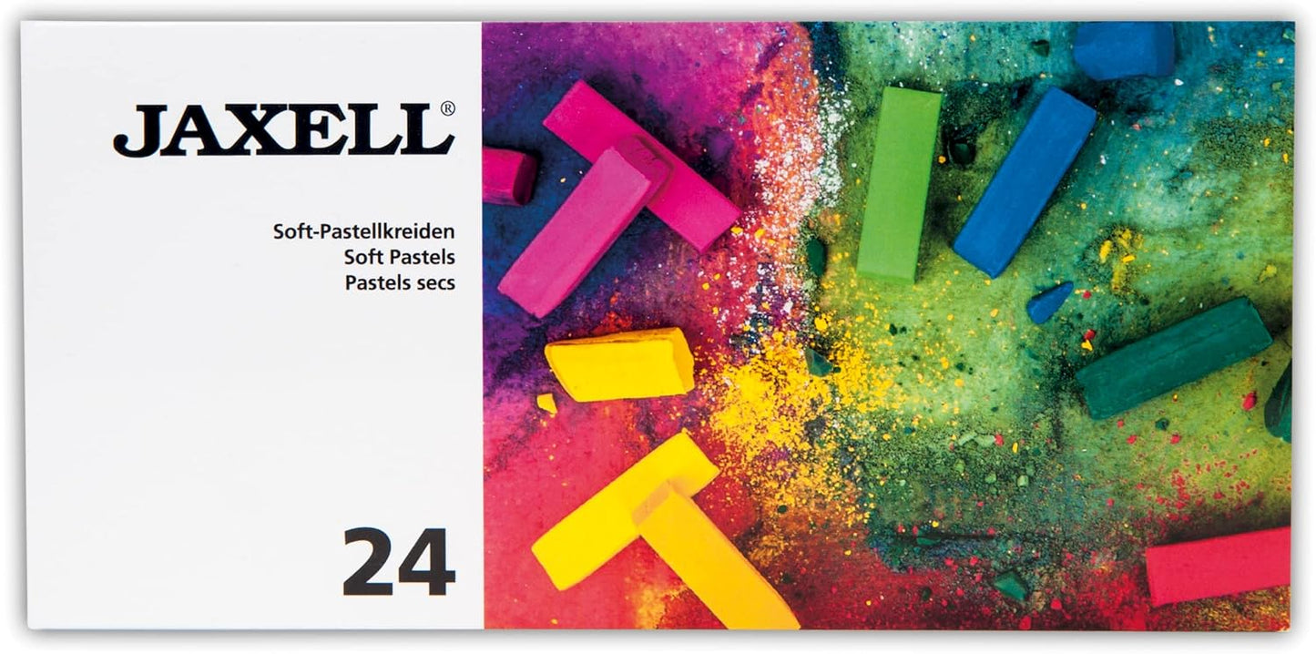 Pastelli - Pastellfarbenset mit 24 Soft-Pastellkreiden, Zeichenset Pastelli