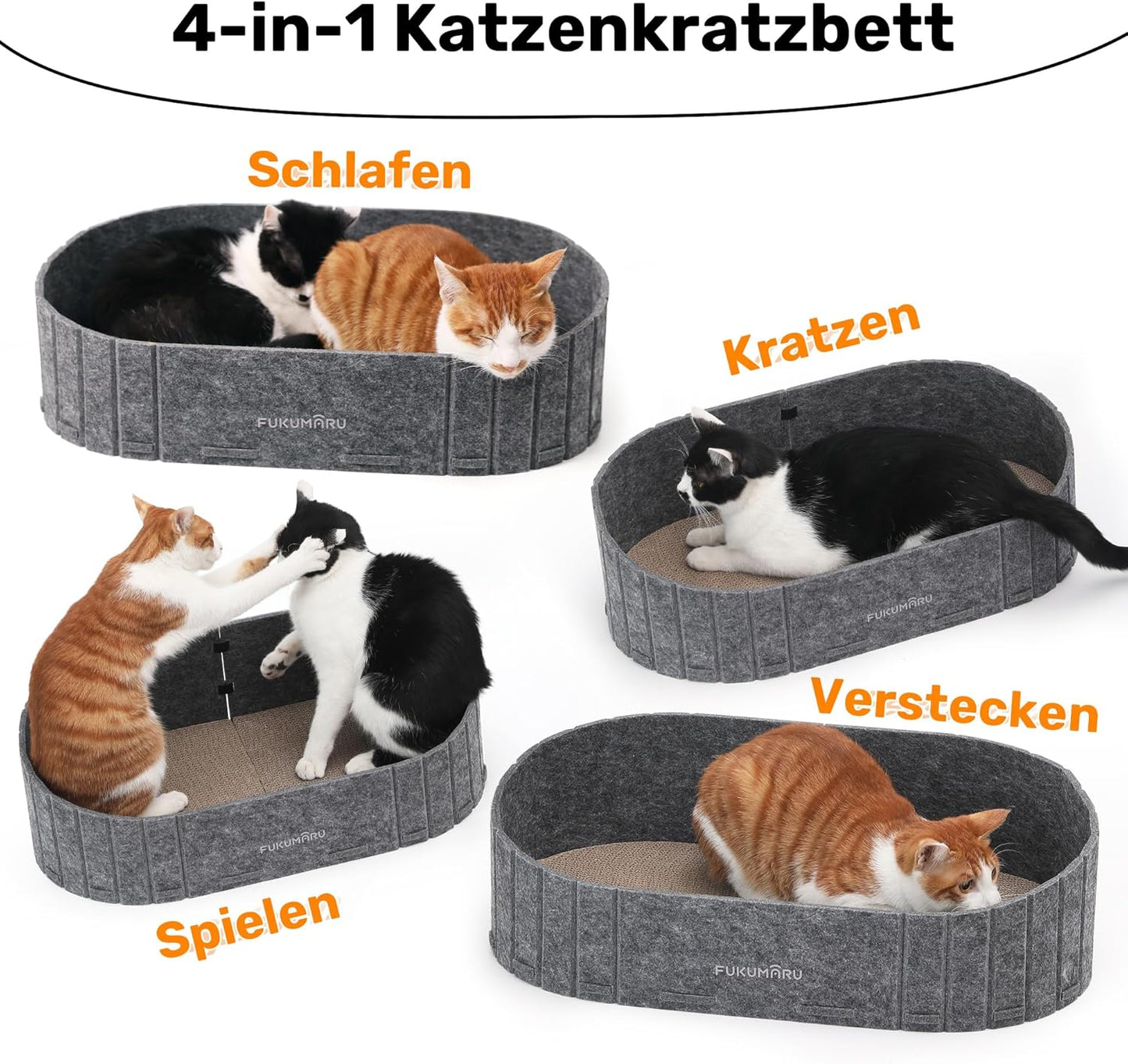 Kratzbrett in Sofa-Form, Dunkelgrau