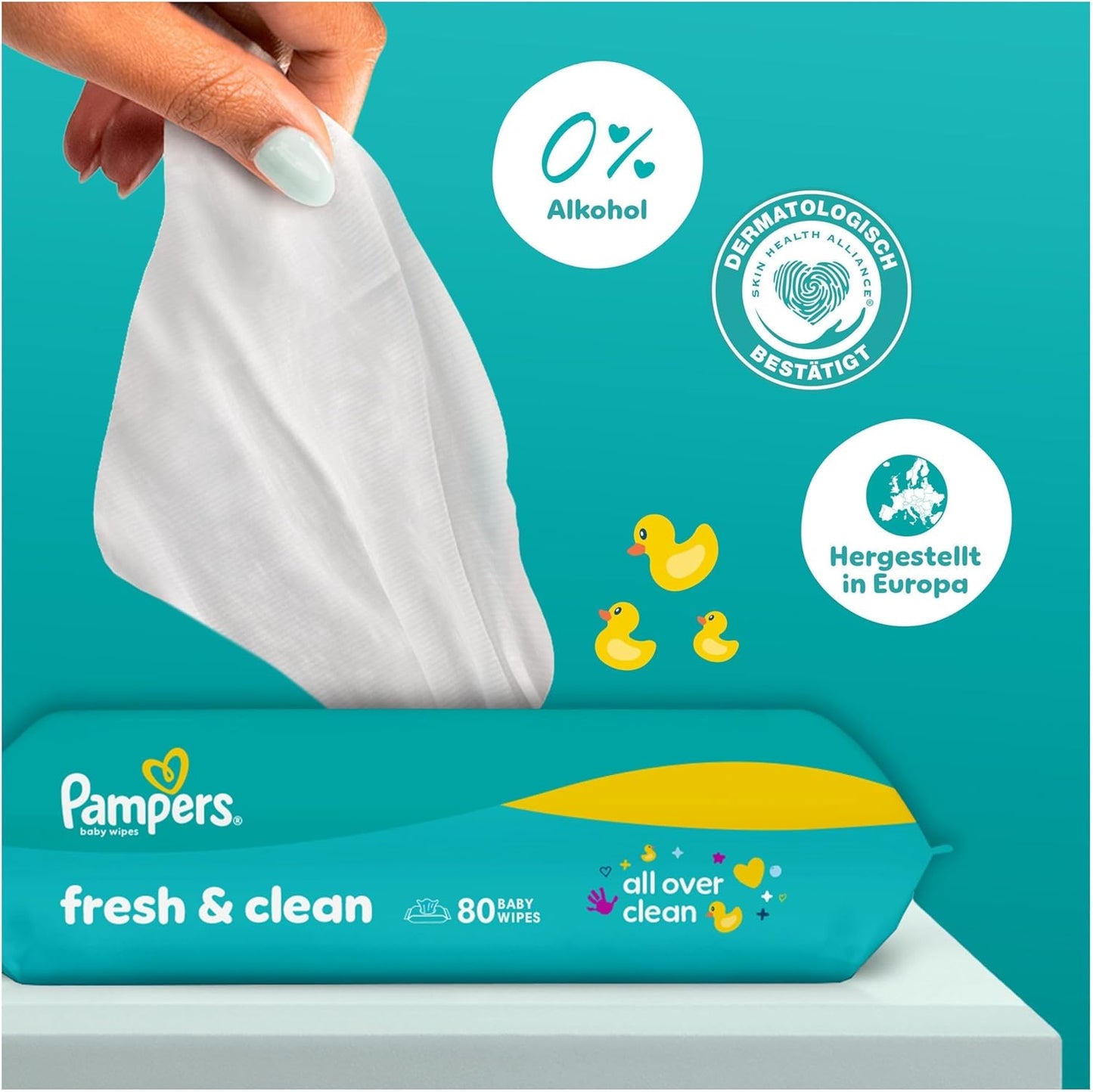 Feuchttücher Fresh Clean (960 Stück), 960 stück (1er Pack)