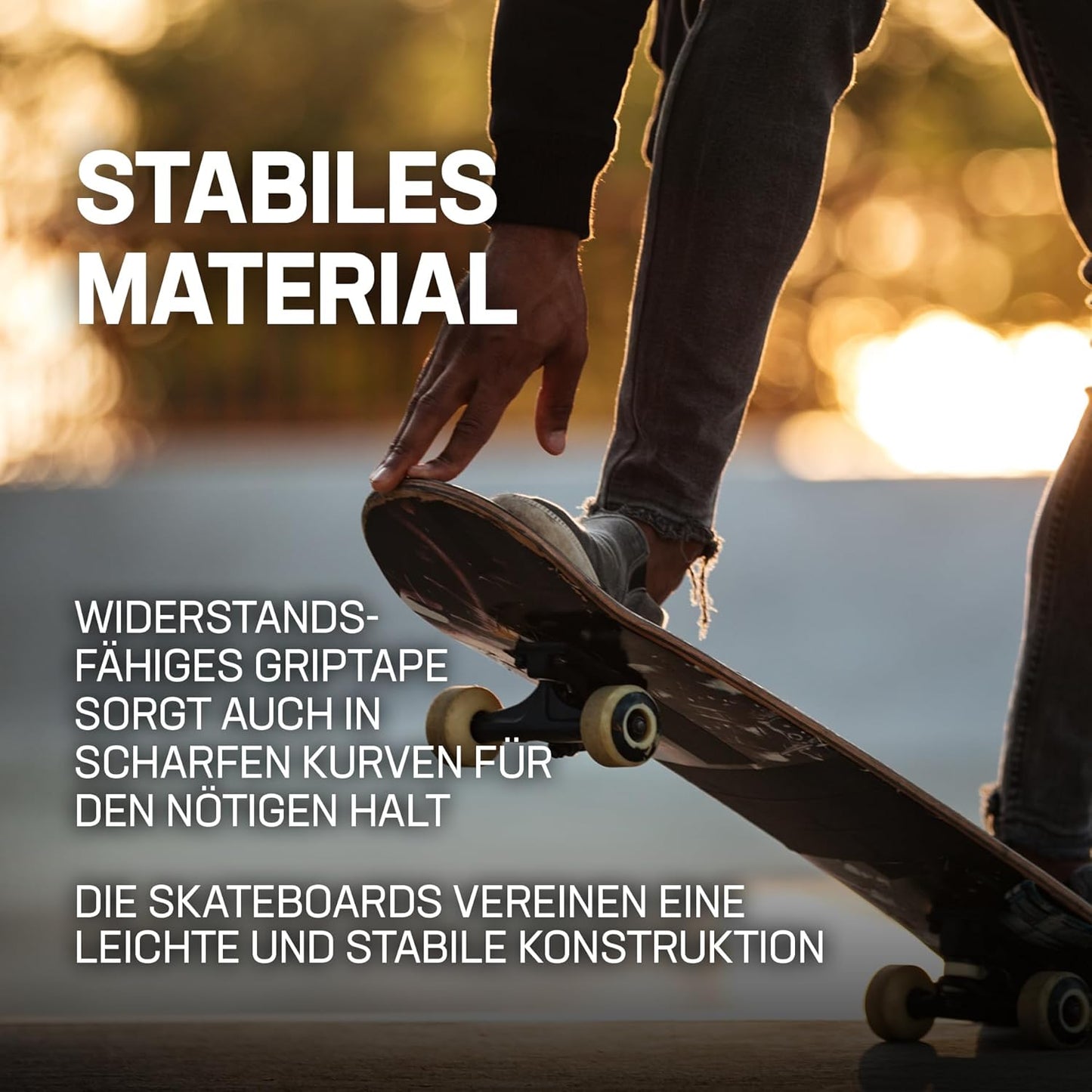 Street Skateboard - Komplettboard für Einsteiger, Swing & Wing