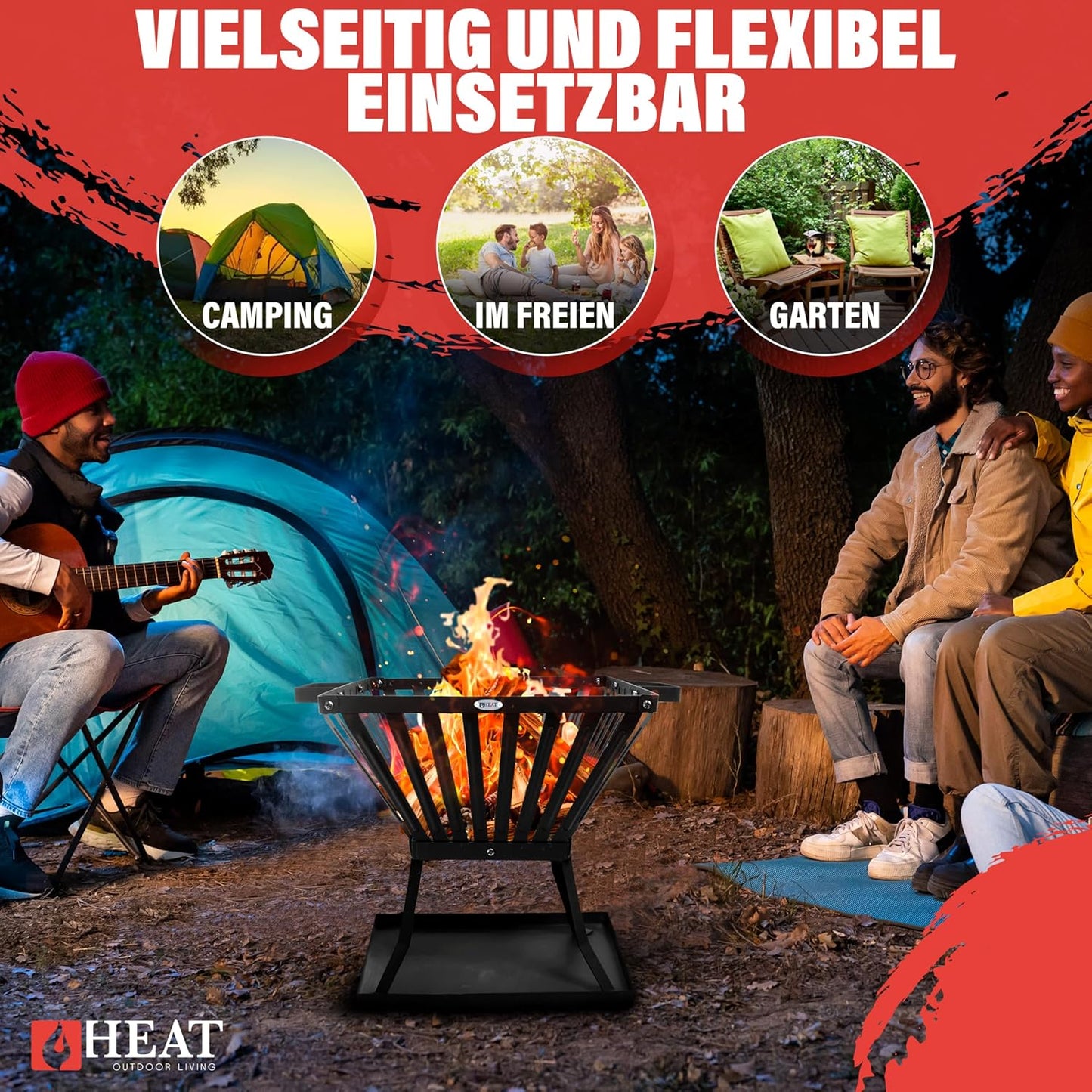 Outdoor Feuerkorb Skal, Skal (40x40x45cm)