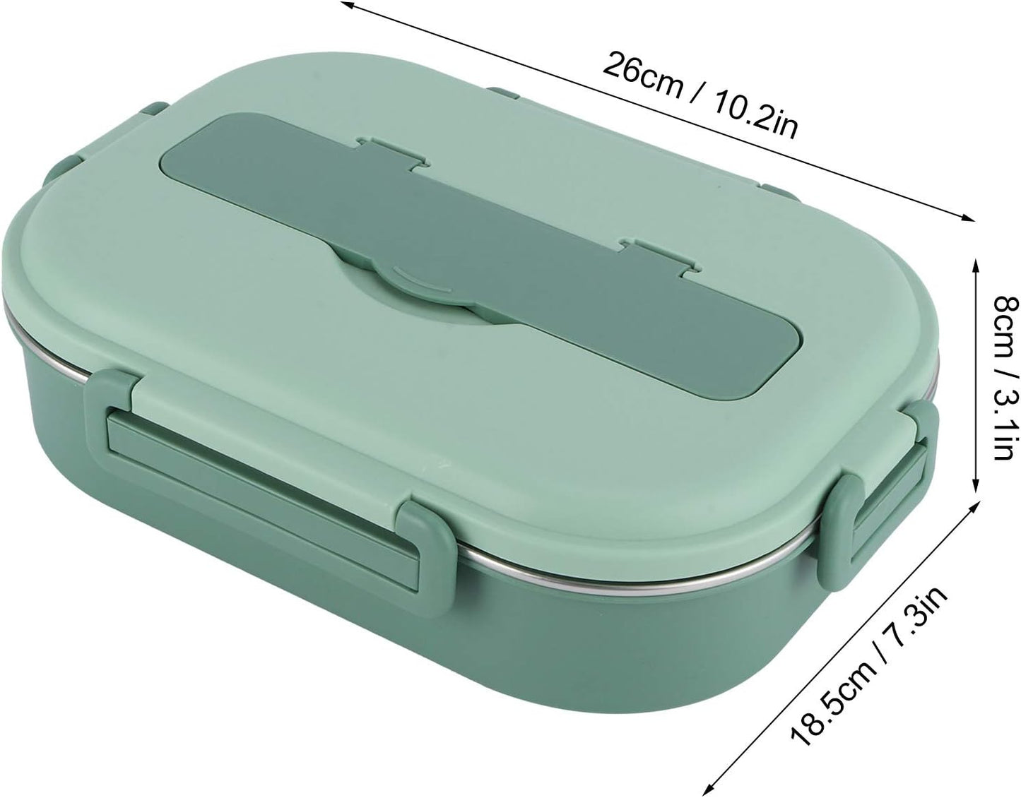 Bento-Lunchbox, 1500ml Grün