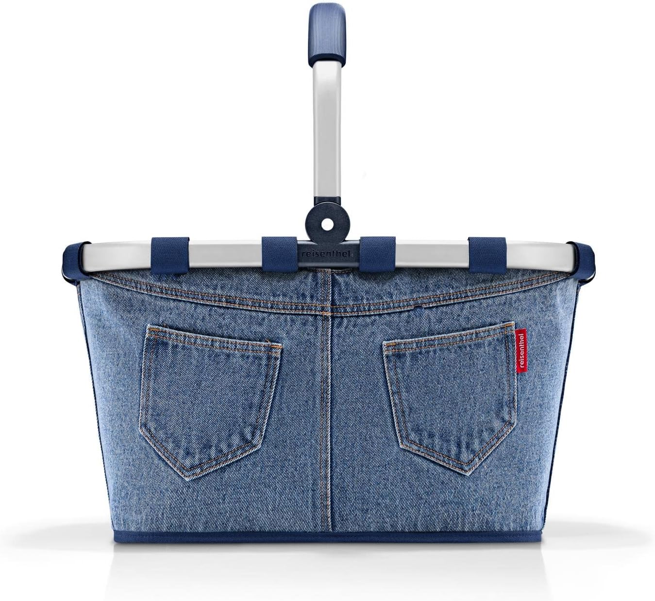 Einkaufskorb im Jeansdesign, wasserabweisend, Jeans 2 Single