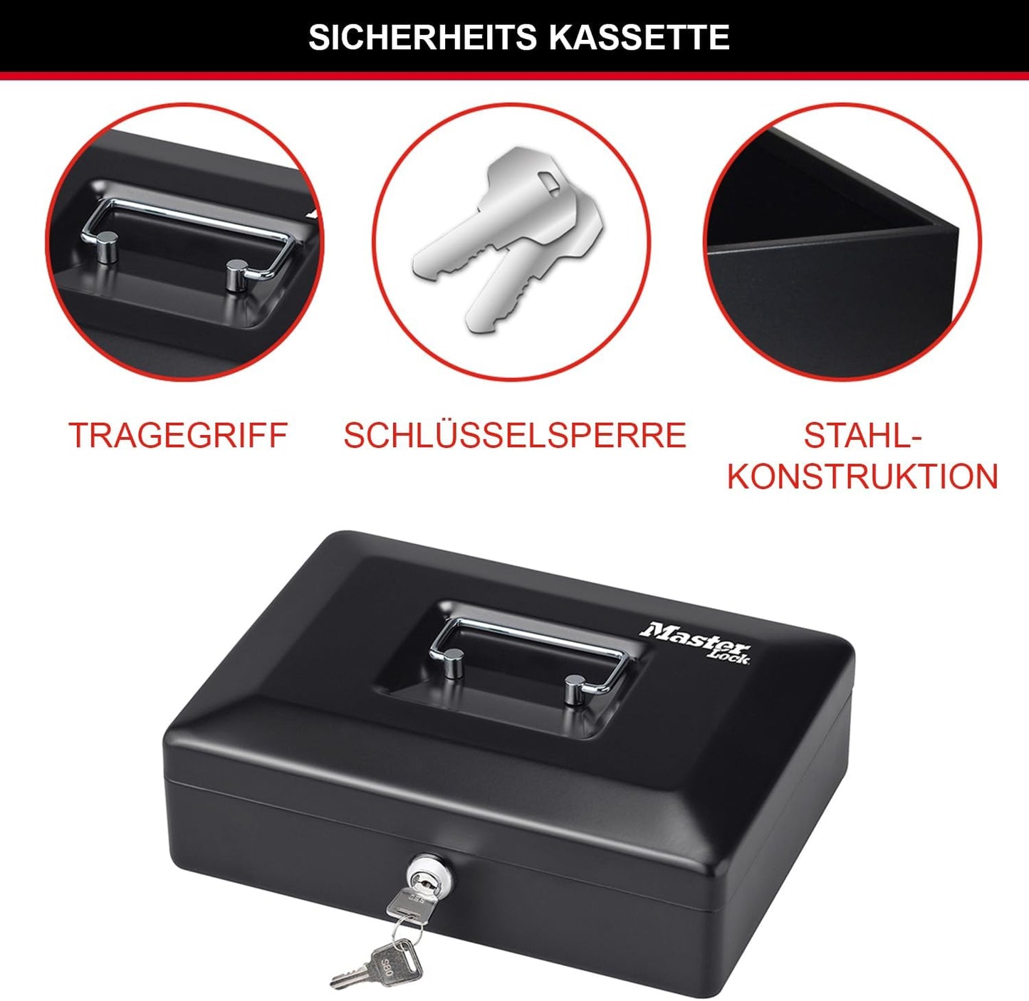 Geldkassette CB-10ML mit Tragegriff, Small