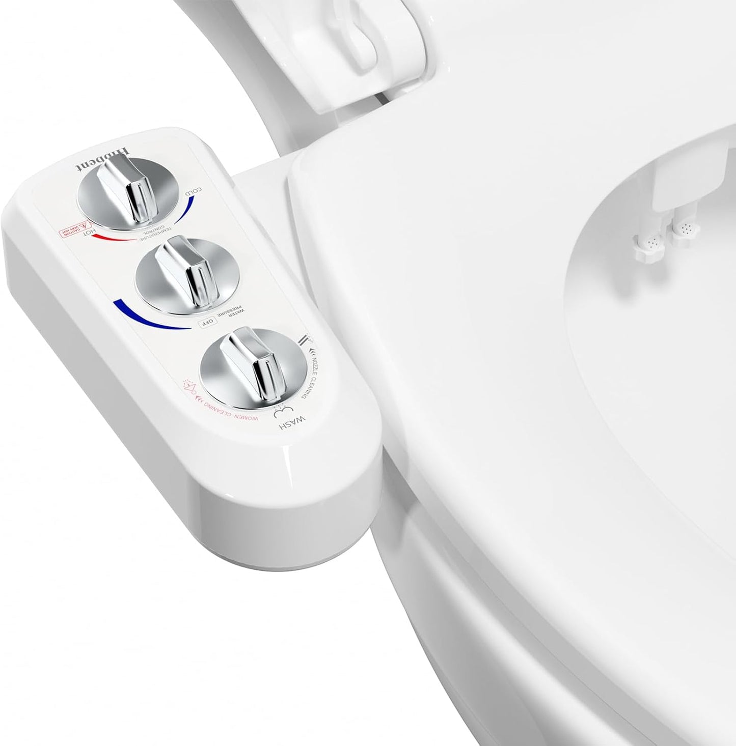 WC-Bidet-Aufsatz mit verstellbarem Wasserstrahl, Bidet Attachment (Verbinder 1/2")