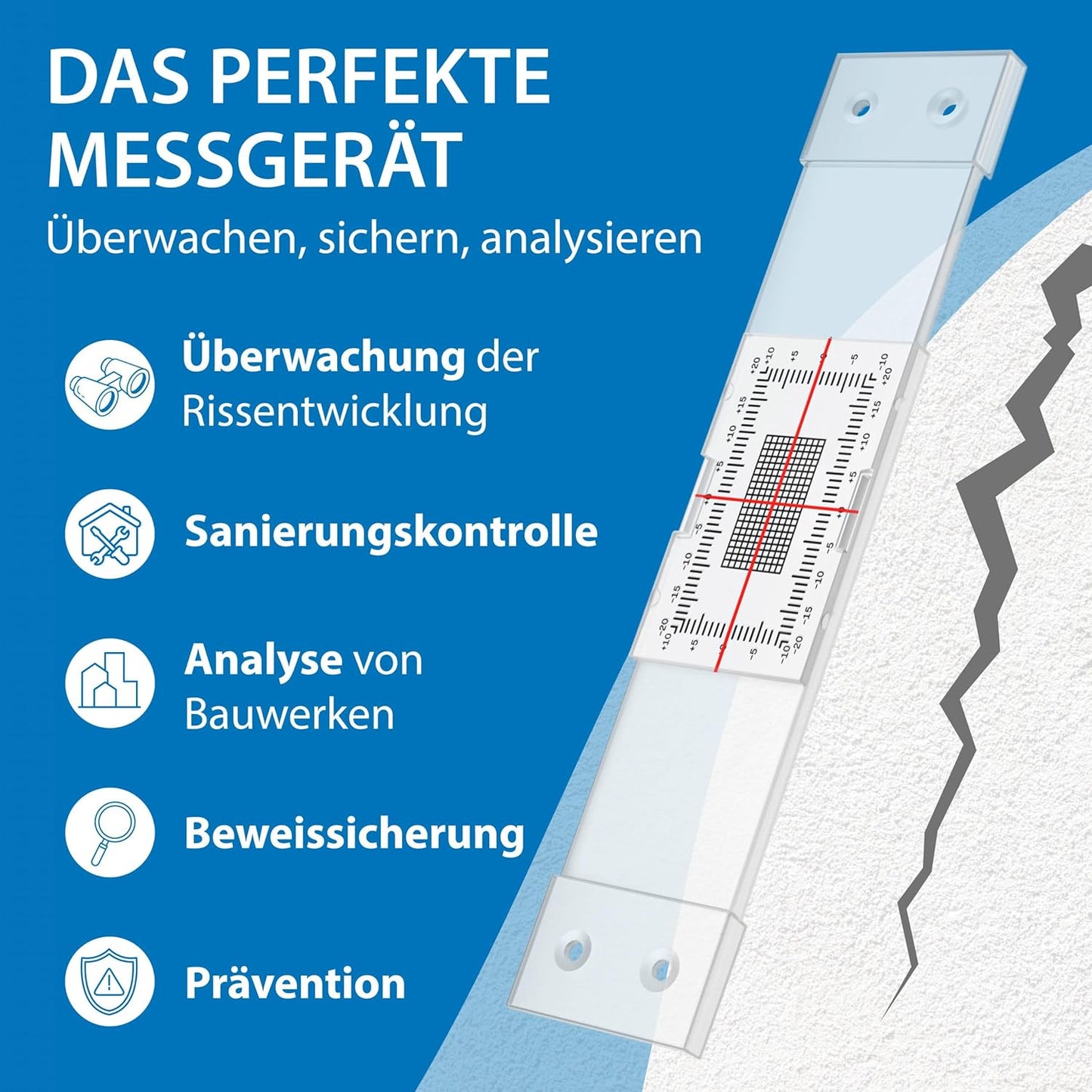 Rissmonitor Messlehre-Set, 15 cm 2 Stk.