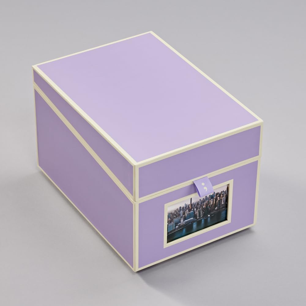 CD- und Fotobox für 10 x 15 cm Fotos, Lilac Silk Large