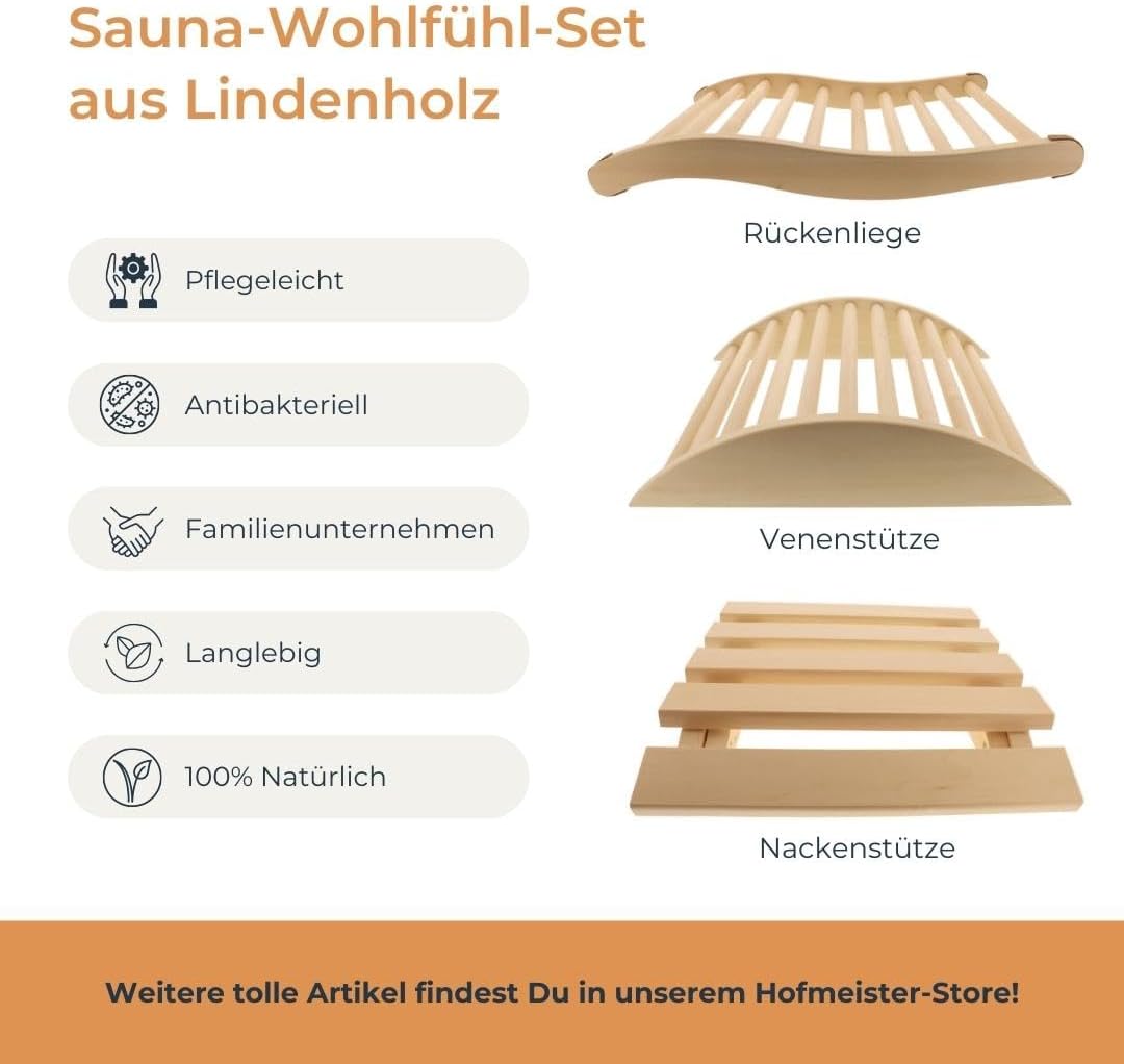 Sauna-Set, Sauna-komfortset; 1