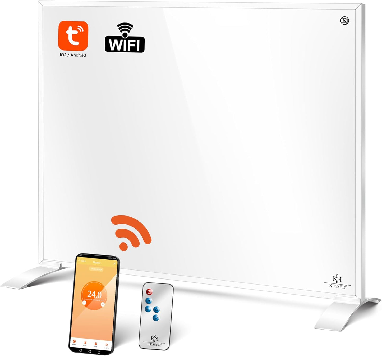 Infrarotheizung mit App-Steuerung, 350W