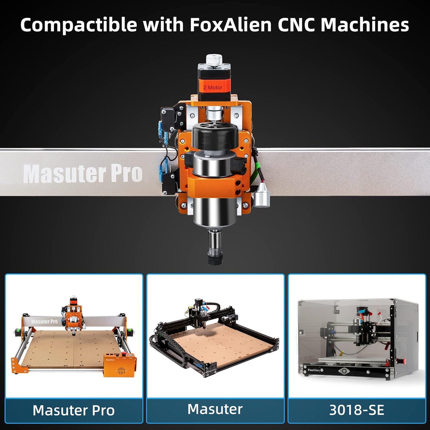 CNC Fräse Spindelmotor Kit (300W, luftgekühlt)