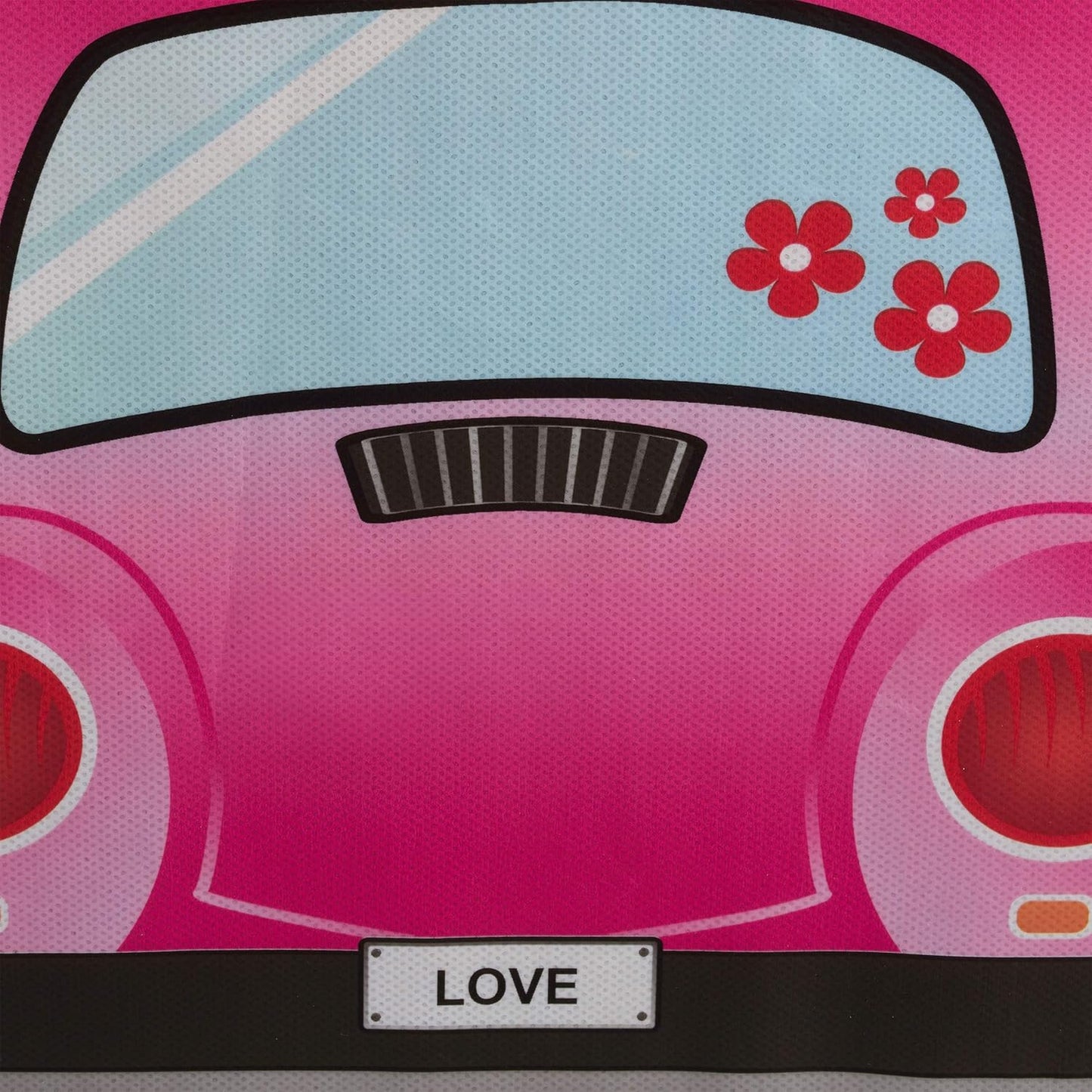 Sitzbox für Kinder, Pinkes Auto
