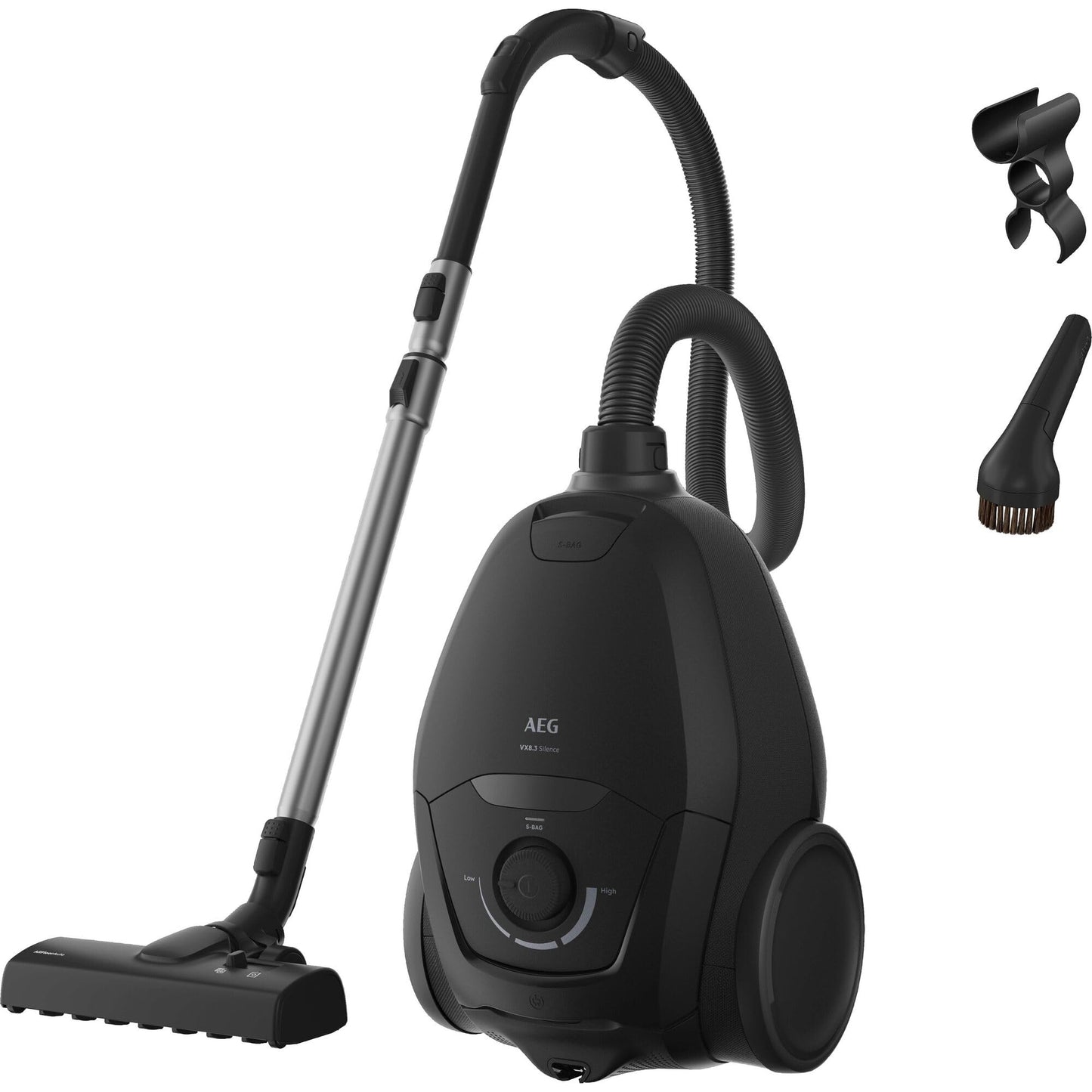 VX83-2EBR Staubsauger mit Beutel, leise 64 dB, HEPA-Filter