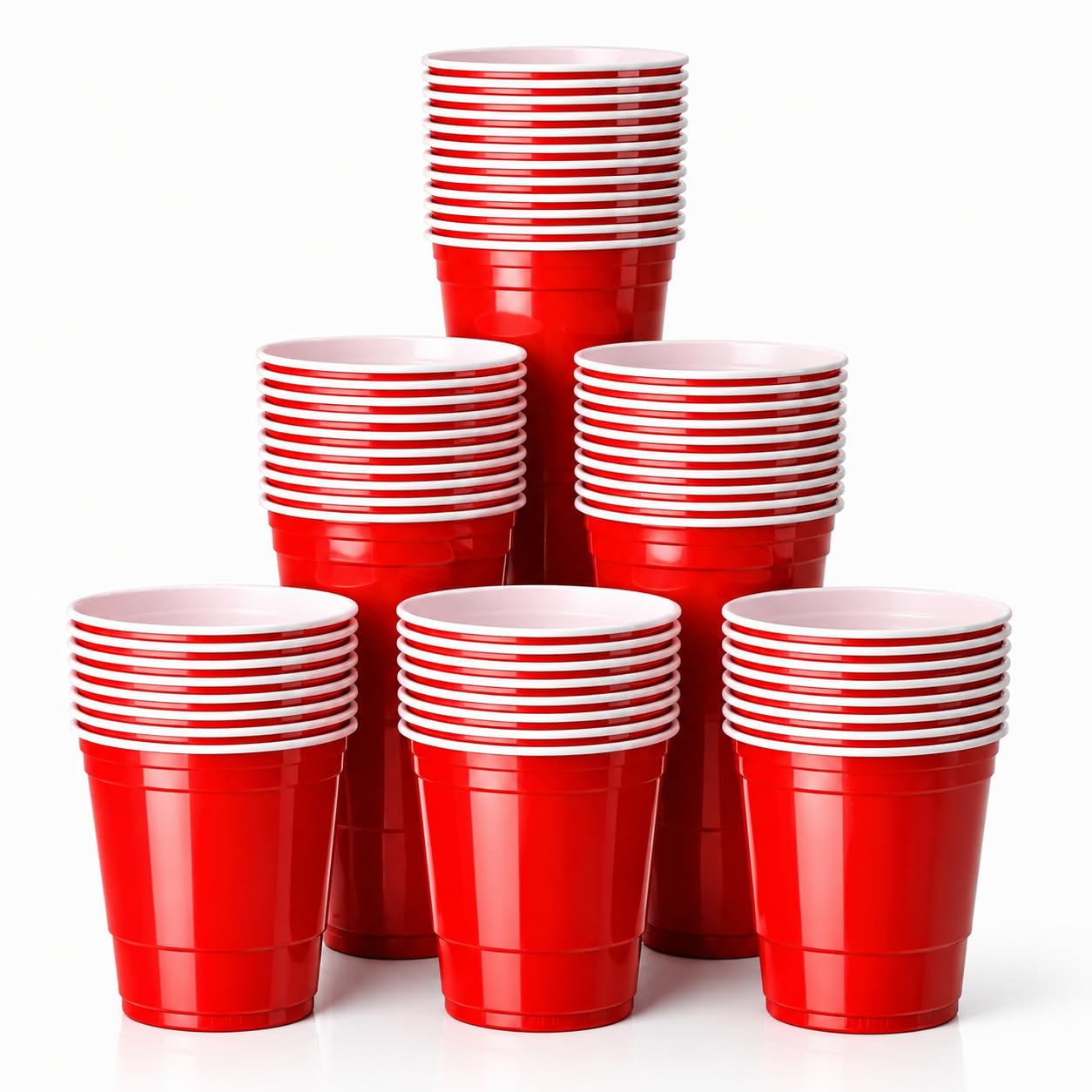 Partybecher-Set für Bierpong, 100 Stück, 100x