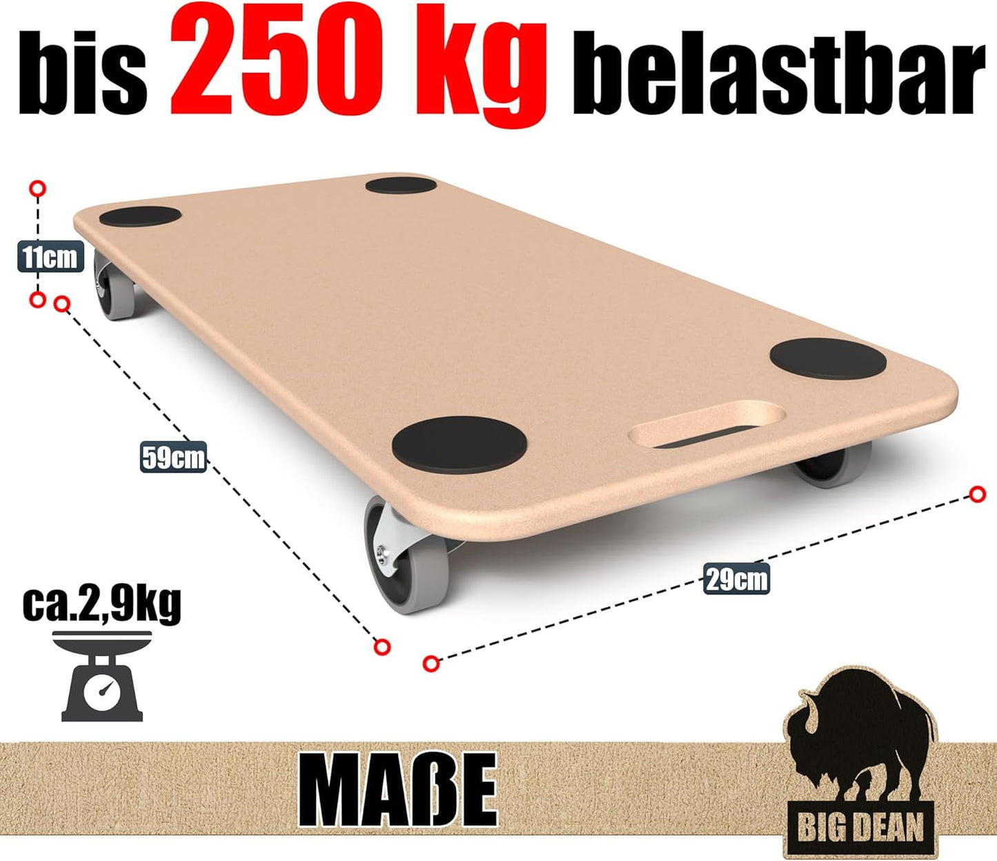 2 Stk. Rollbretter, 2 Stück