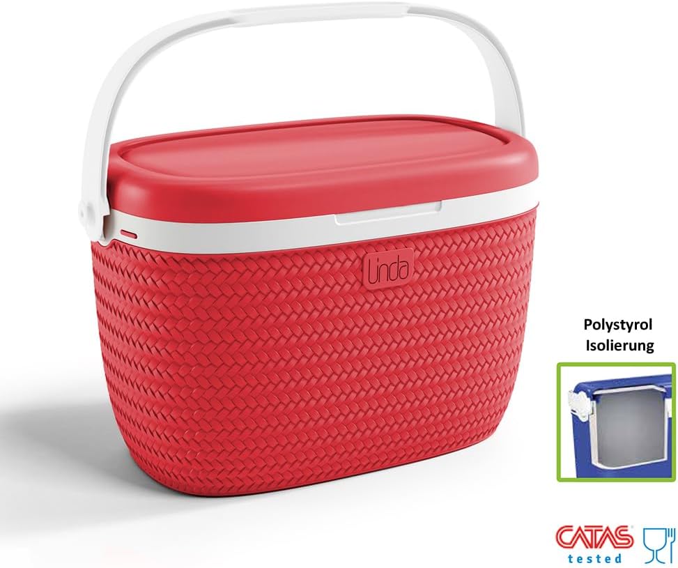 Passive Kühlbox, 18 L, 18 L Rot