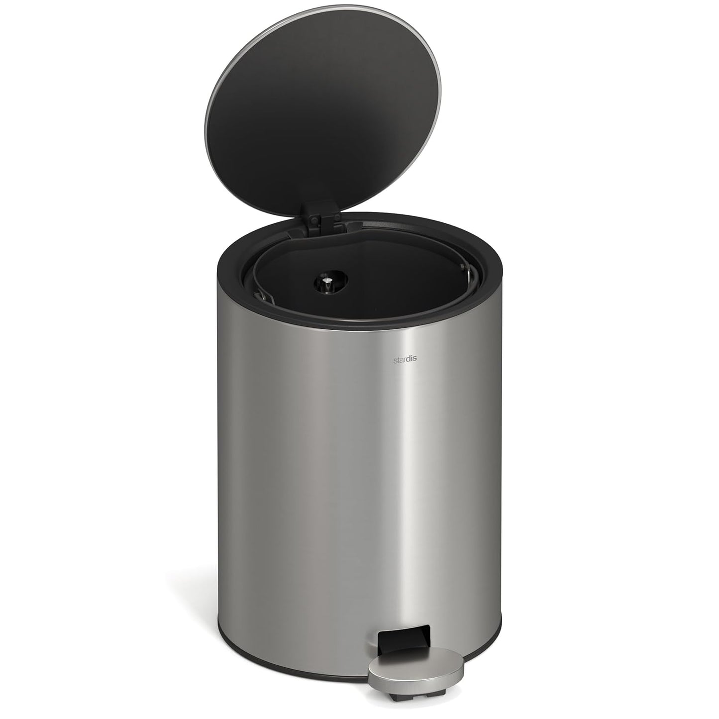 Kosmetikeimer mit Softclose, stainless steel satin