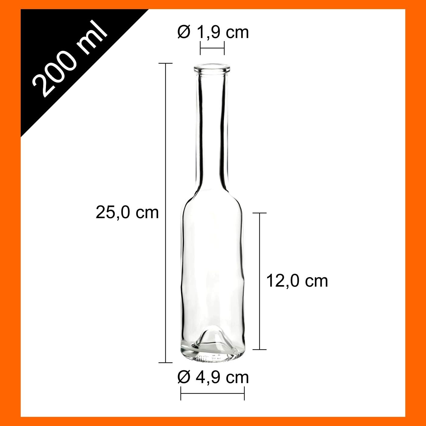 Glasflaschen Sinfonie, 30er Set, Holzgriffkorken