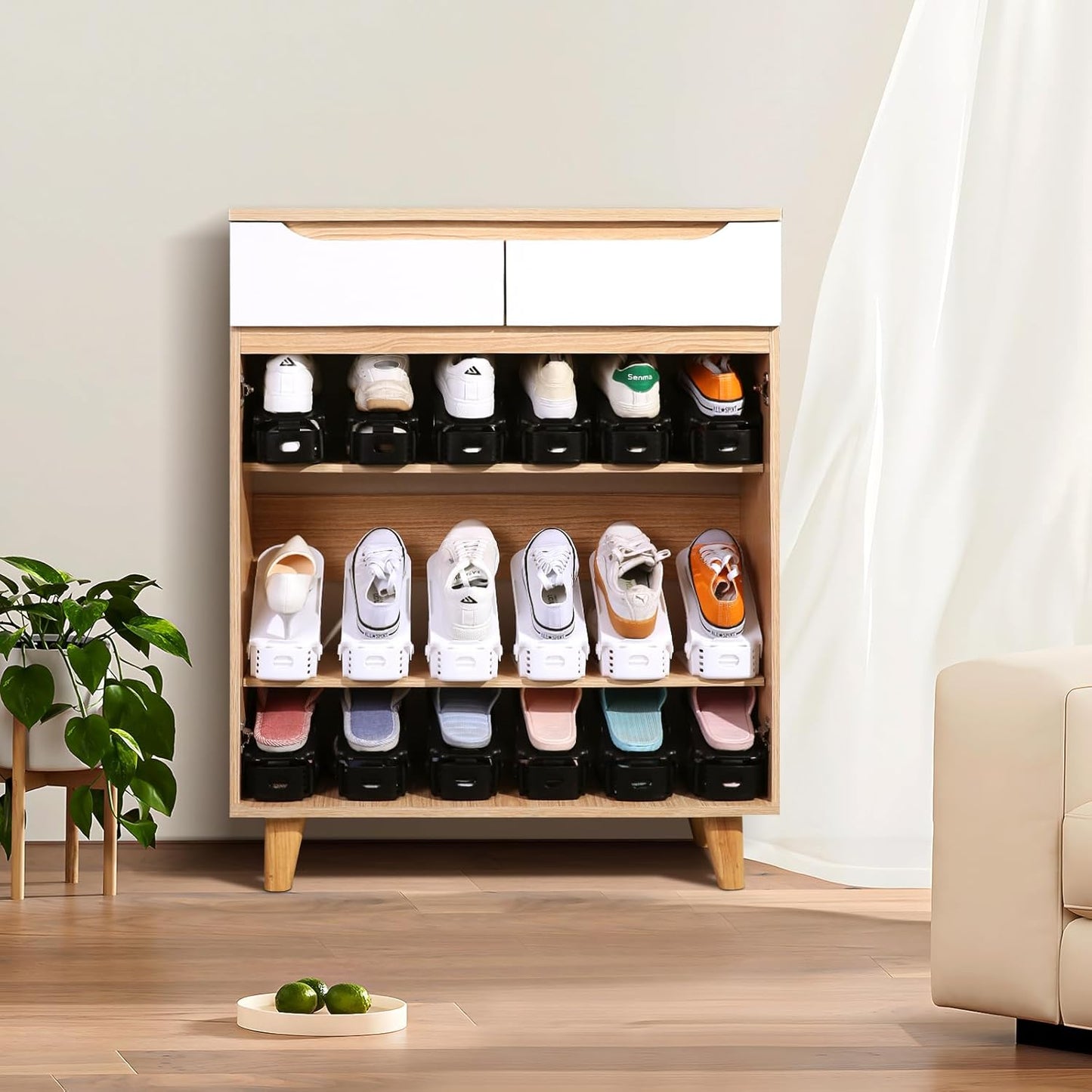 Einstellbare Schuhstapler-Set (24 Stück)