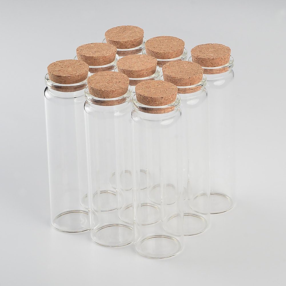 Glasflasche mit Korkstopper, 12|90ml