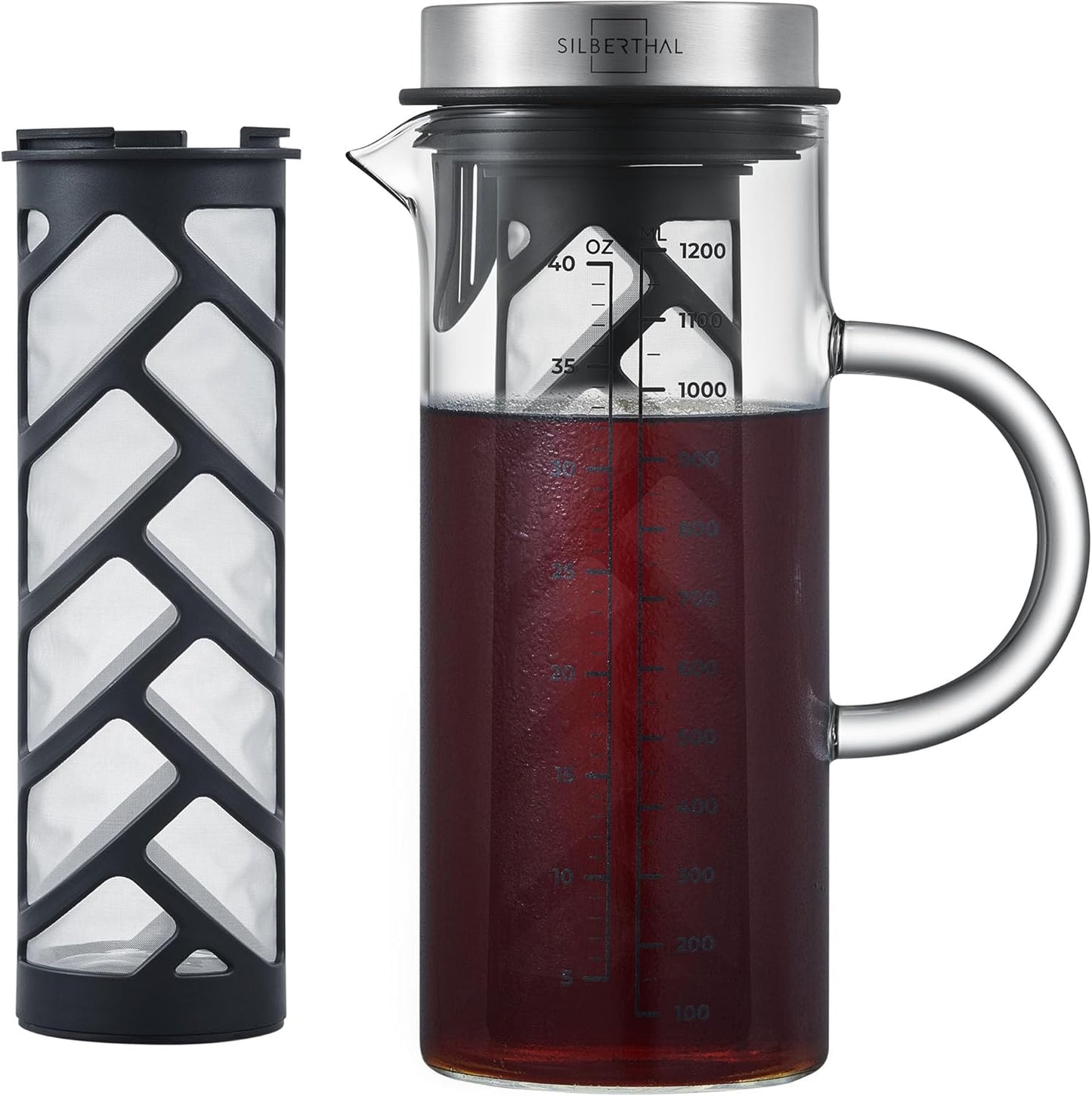 Kaffeebereiter mit Filtereinsatz, 1.2 Litres