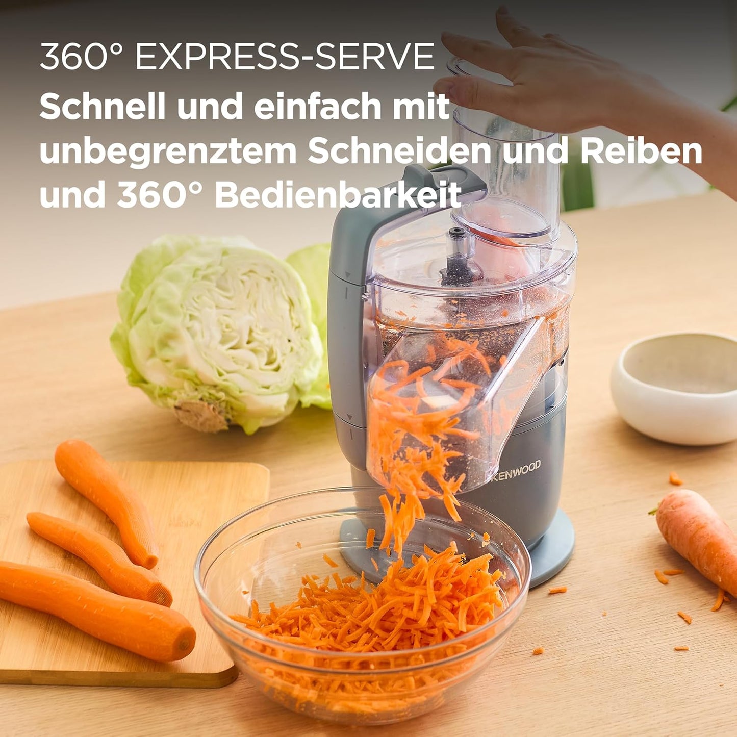 MultiPro Go - Kompakt-Küchenmaschine, Express Serve Grau