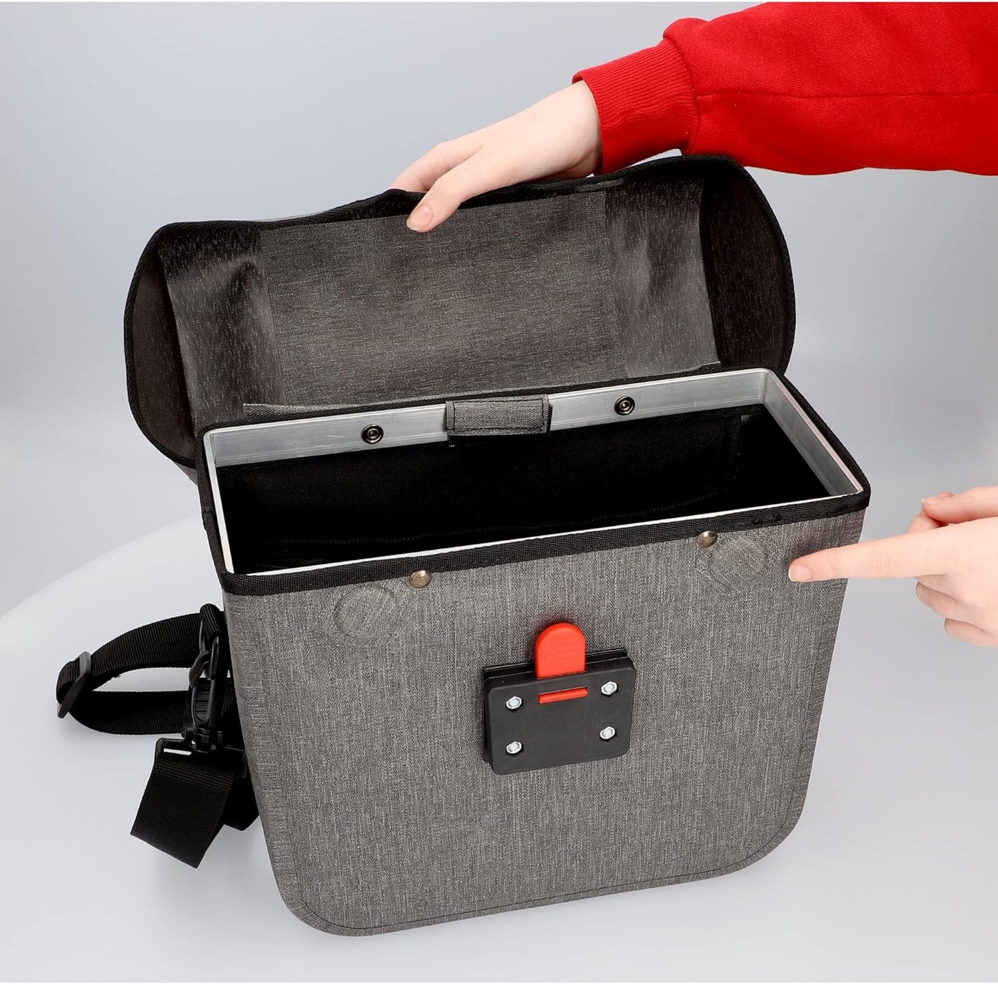 Lenkertasche Plus Cita, Volumen 7 Liter Grau,