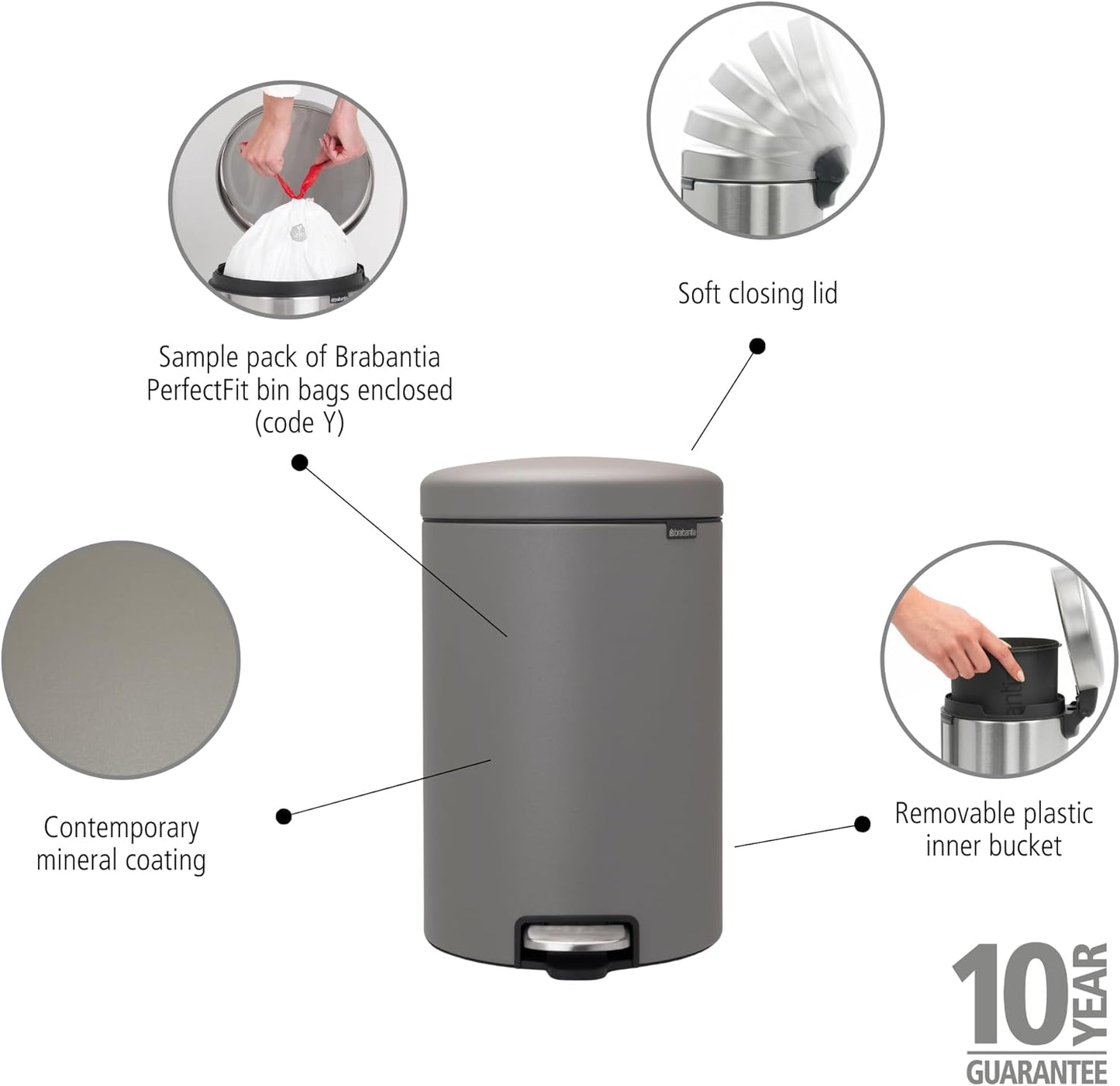 NewIcon, 20 Liter Mineral Concrete Grey