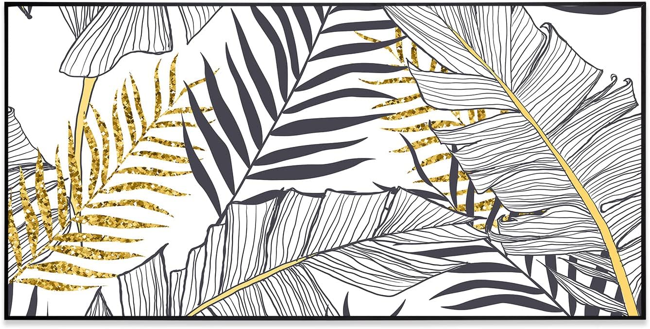 Air Art Smart Infrarotheizung, 120 x 60 cm/ 700 W Blatt - Schwarz