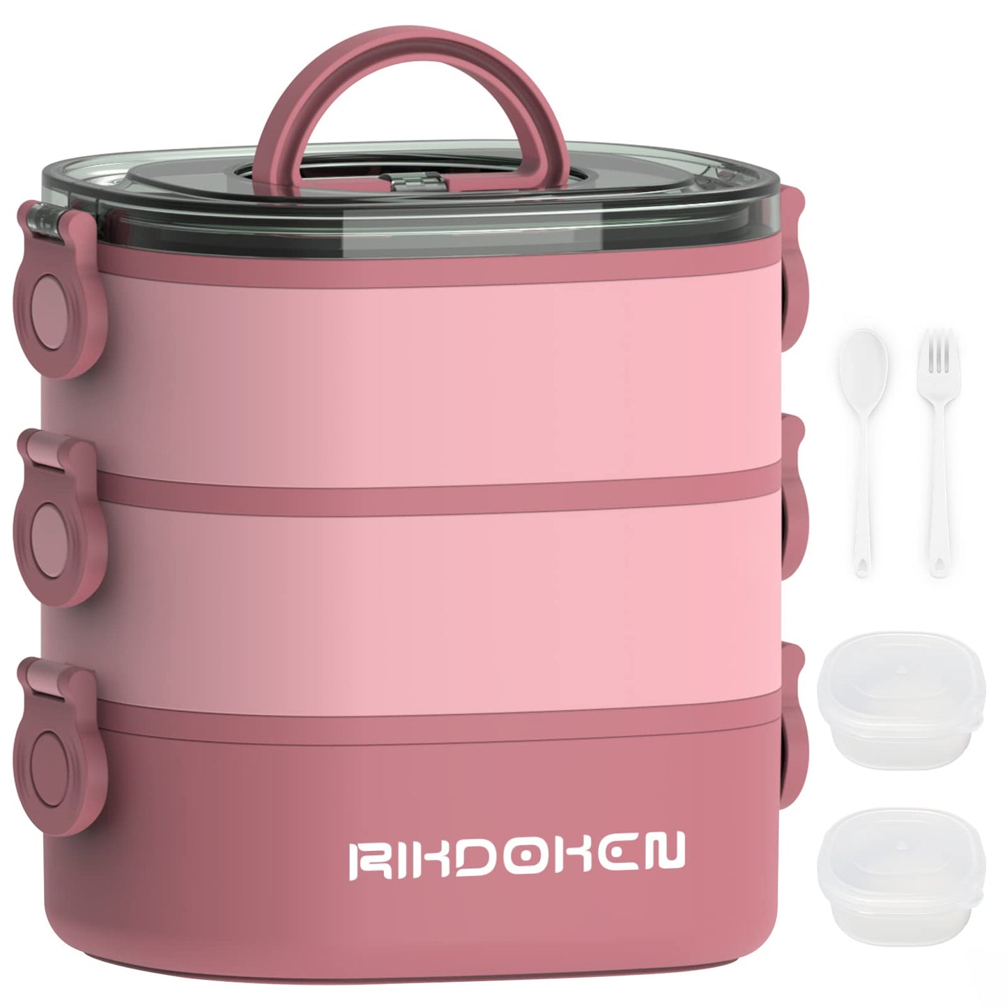 Stapelbare Bento Box, Rosa