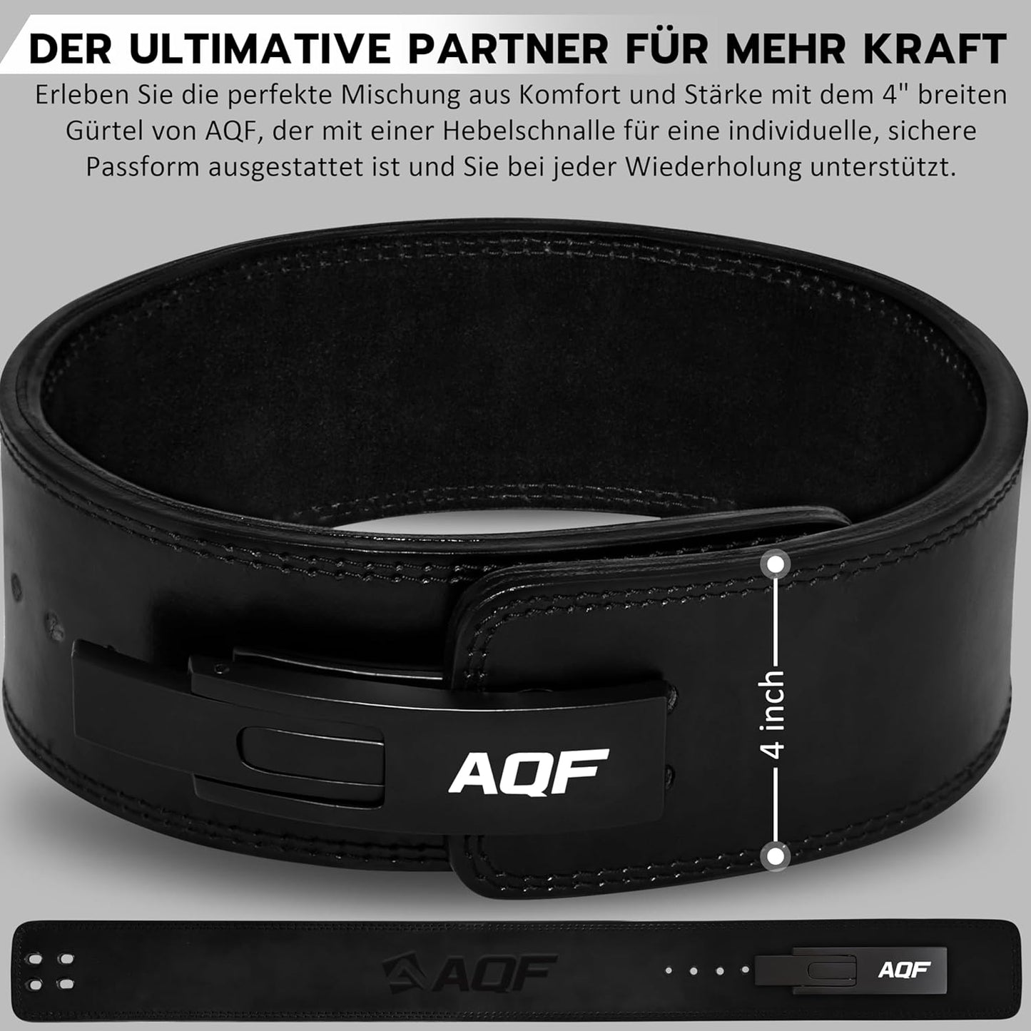 Gewichthebergürtel, Volles Schwarz XL