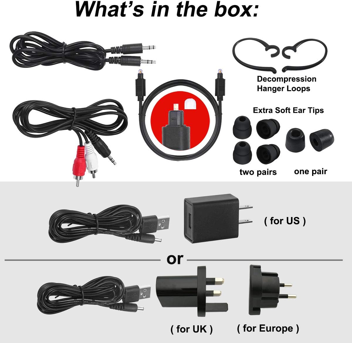 Digitaler Funkkopfhörer SM-823D Pro für TV mit Ladestation