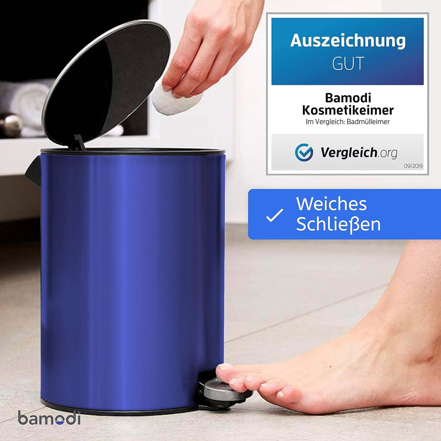 Kosmetikeimer, Blau