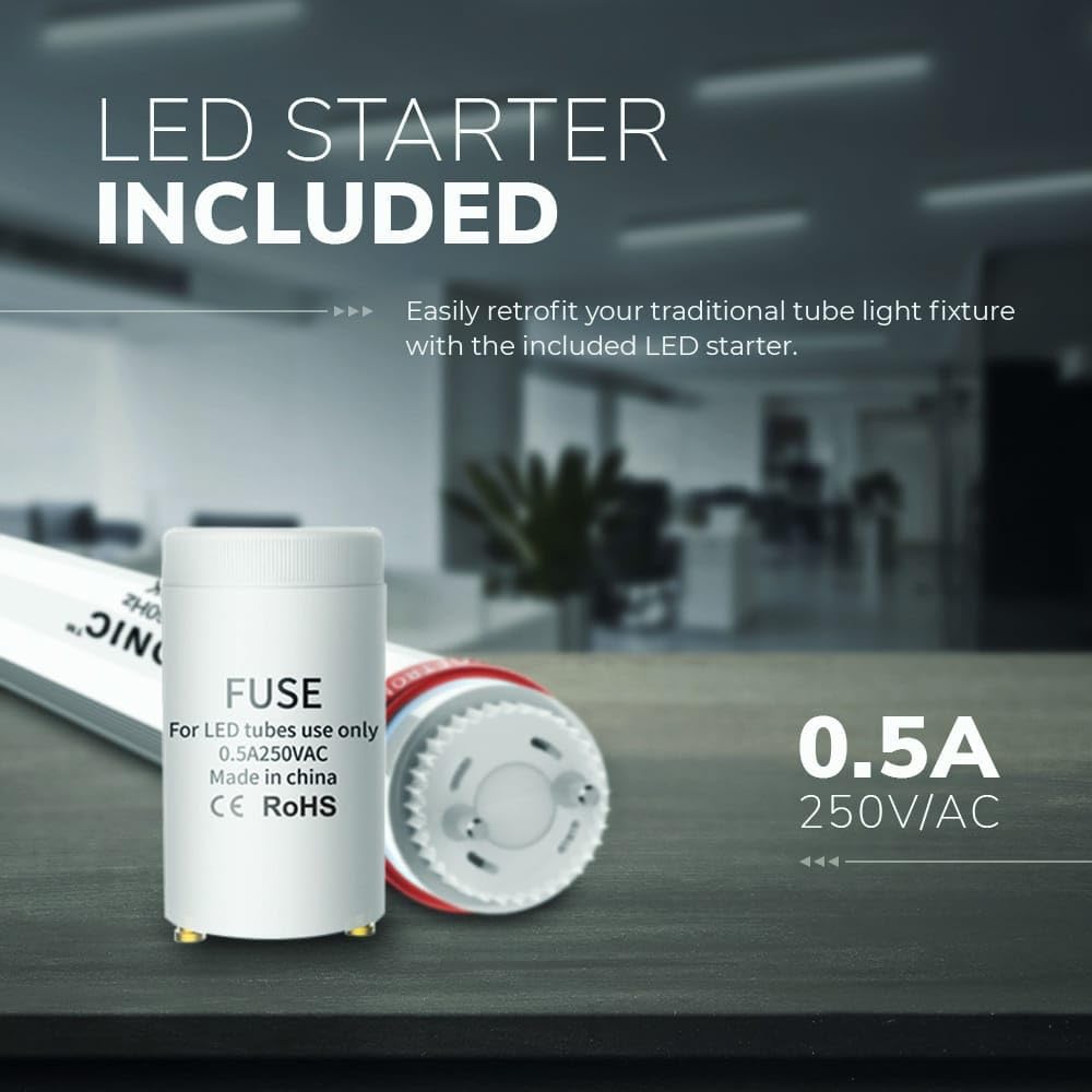 LED-Feuchtraumleuchte, flimmerfrei, 175lm/W 4000k