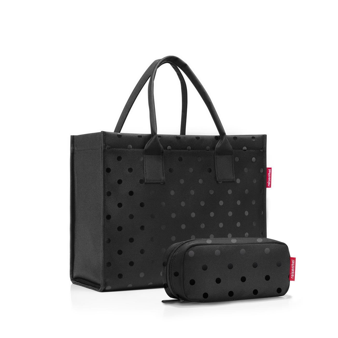 Geschenkset: Shopper & Multicase glossy dots black, Einheitsgröße Glossy Dots Black