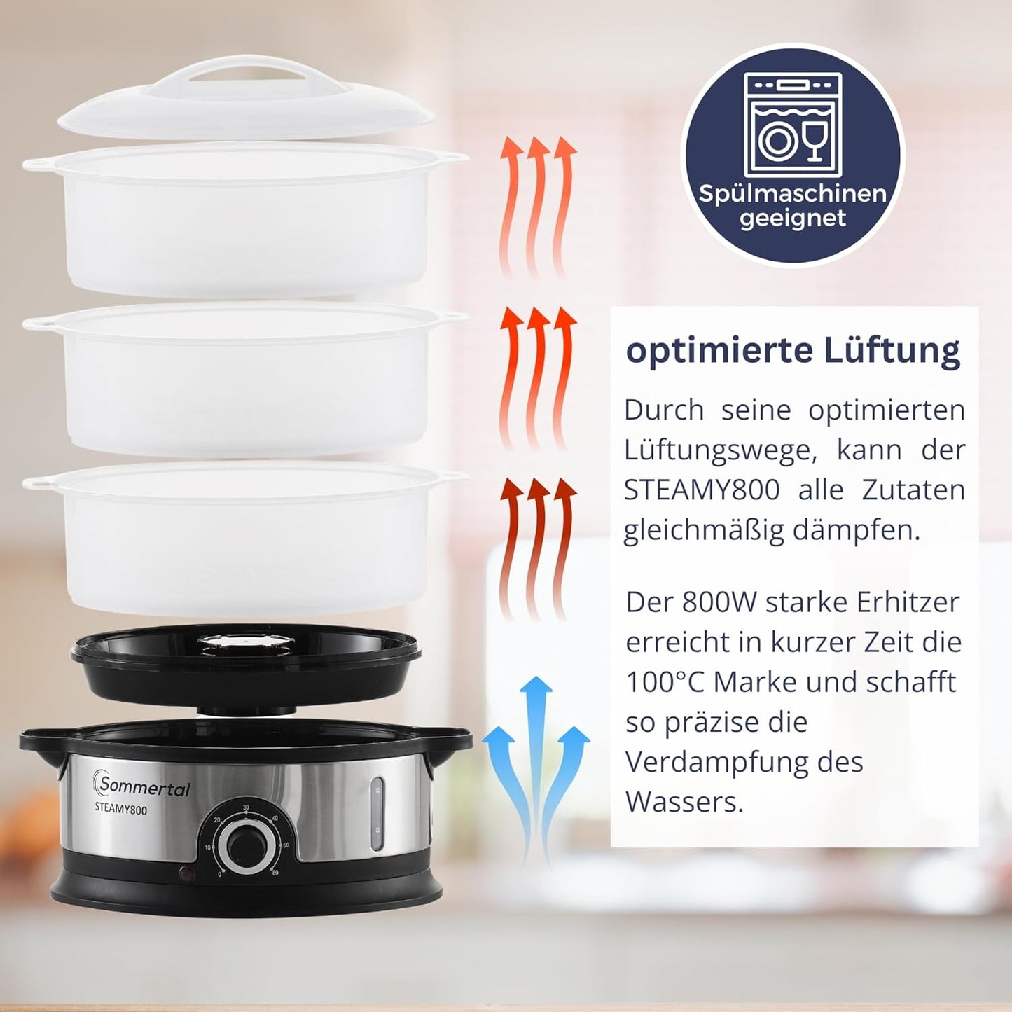 Dampfgarer STEAMY800