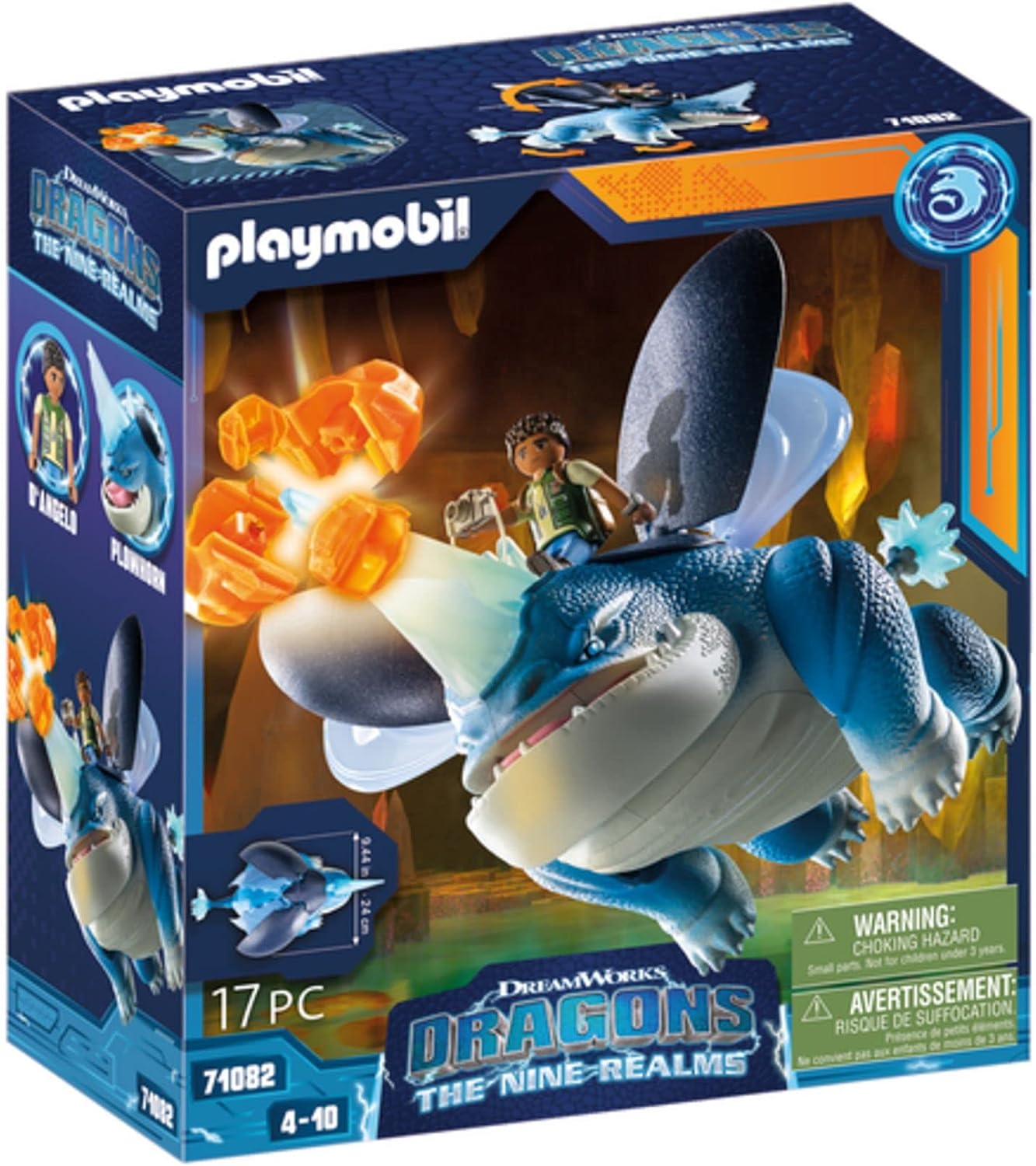 71082 Dragons: The Nine Realms - Plowhorn & D'Angelo, Konstruktionsspielzeug