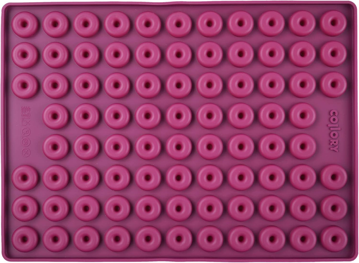 Medium Donut Backform für Hundekekse, Burgundy