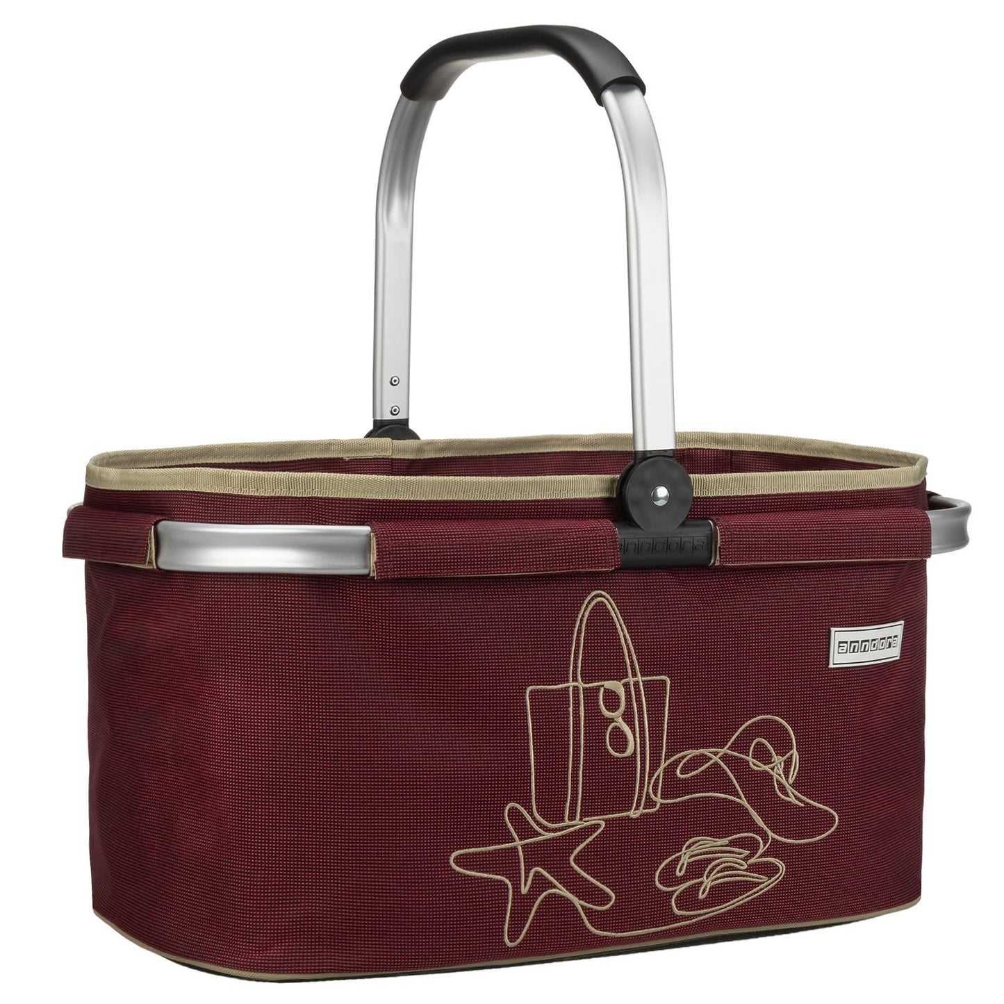 Einkaufskorb RUBY RED, Rubinrot
