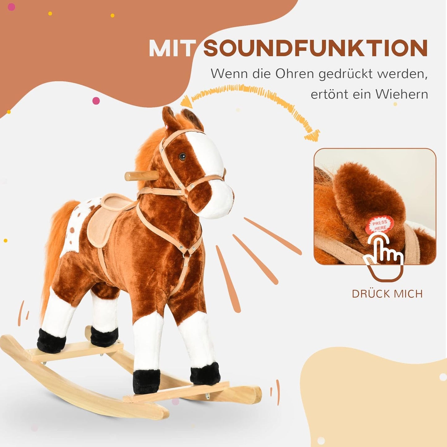 Schaukelpferd, Braun