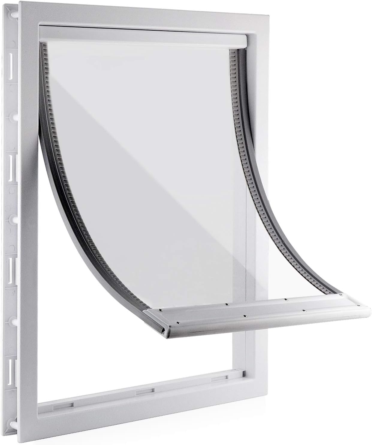 Hundetür mit Magnetklappe, Weiss / XL- Innengrösse: 32.8cm(W) x 41.6cm(H)