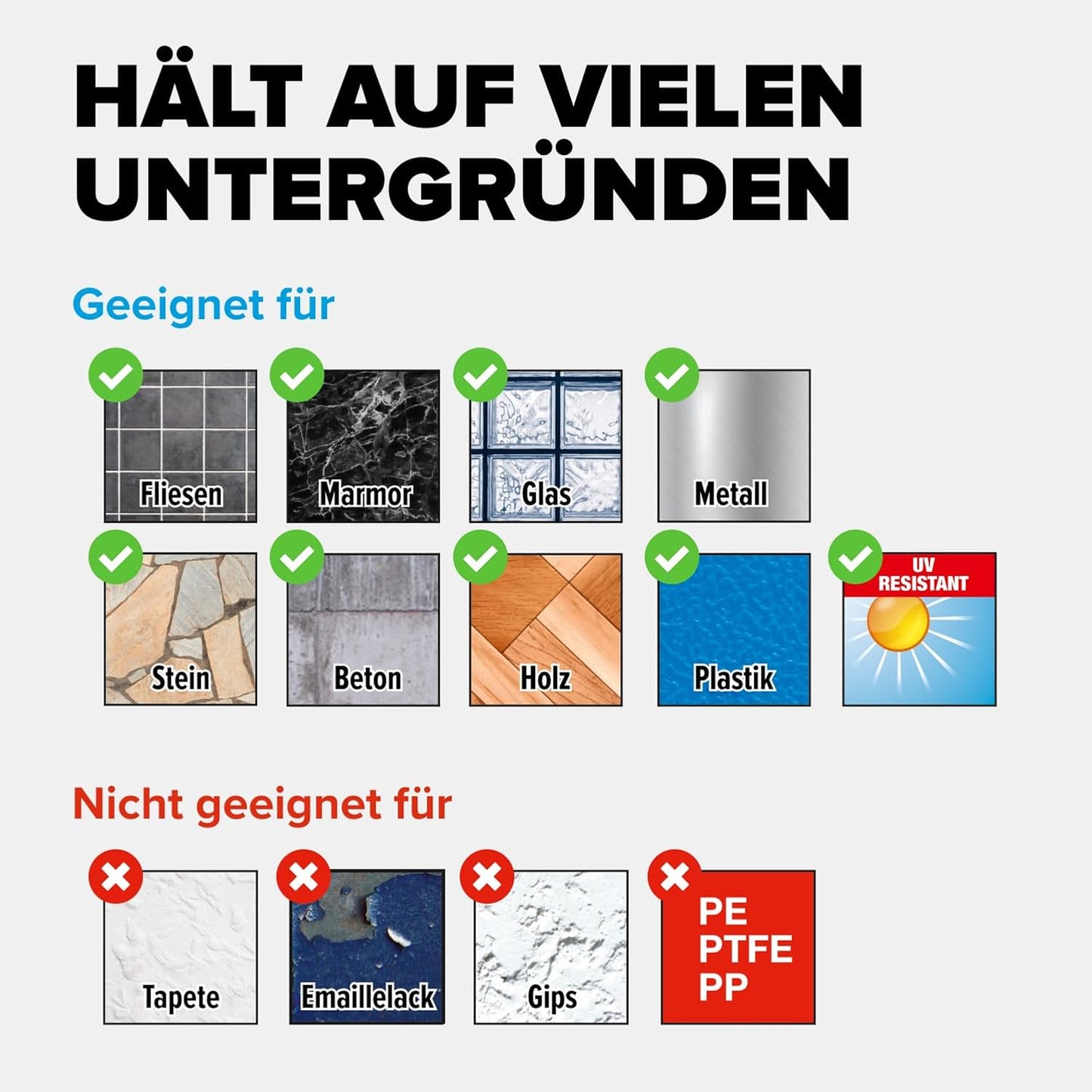DELUXXE Handtuchstange einfach inkl. Klebelösung ohne Bohren, Handtuchstange
