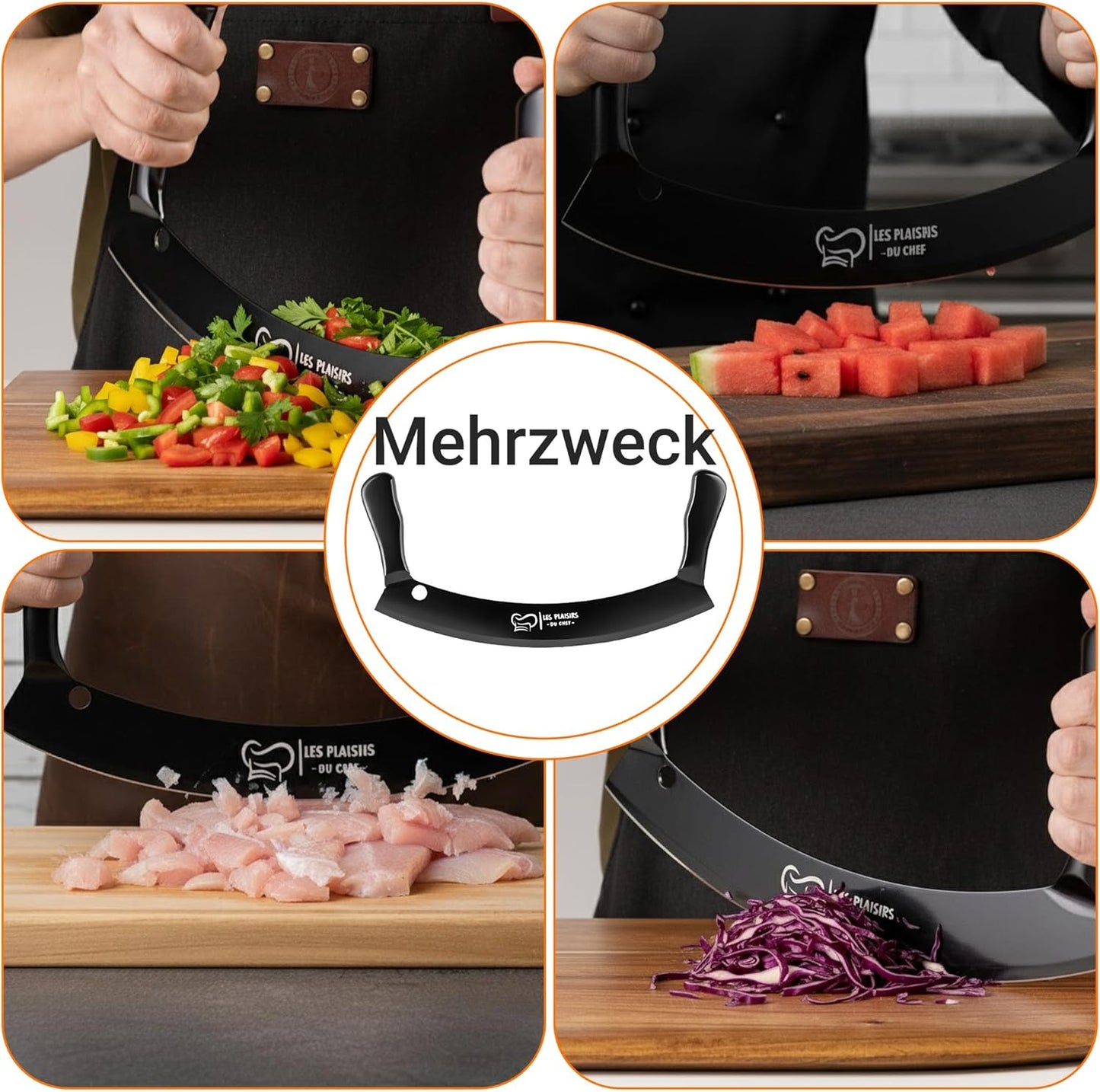 Pizzaschneider mit Doppelgriff & Antihaft-Beschichtung, Schwarz Large